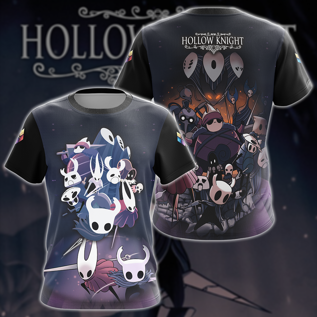 Hollow Knight Video Game 3D All Over Printed T-shirt Tank Top Zip Hoodie Pullover Hoodie Hawaiian Shirt Beach Shorts Joggers T-shirt S