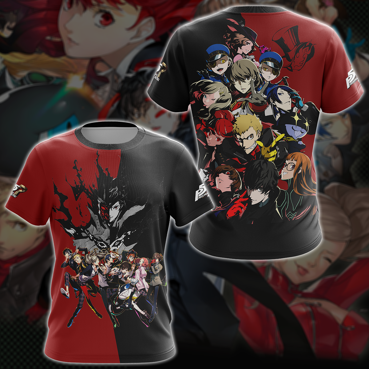 Persona 5 Royal Video Game 3D All Over Printed T-shirt Tank Top Zip Hoodie Pullover Hoodie Hawaiian Shirt Beach Shorts Jogger T-shirt S