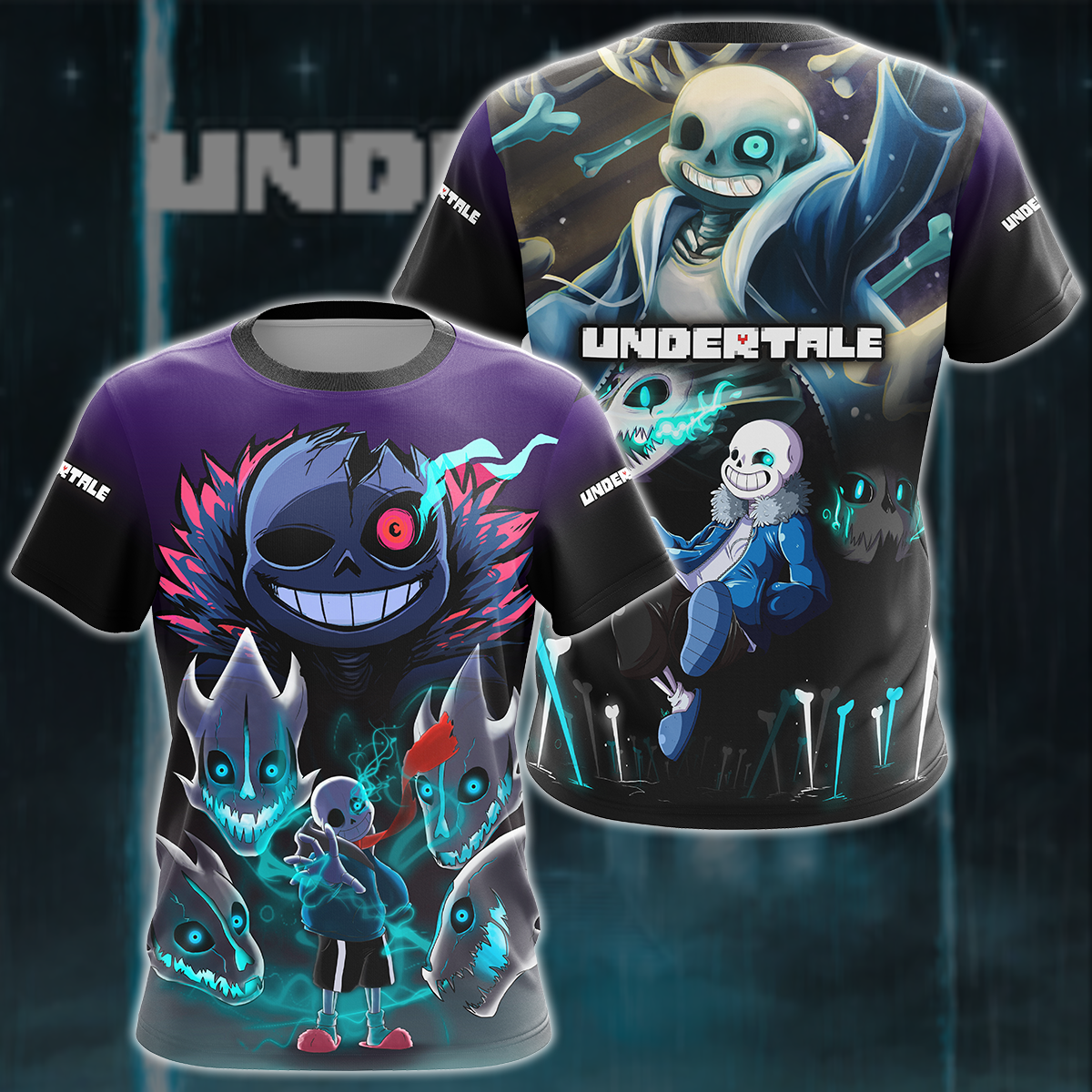 Undertale Video Game 3D All Over Printed T-shirt Tank Top Zip Hoodie Pullover Hoodie Hawaiian Shirt Beach Shorts Joggers T-shirt S