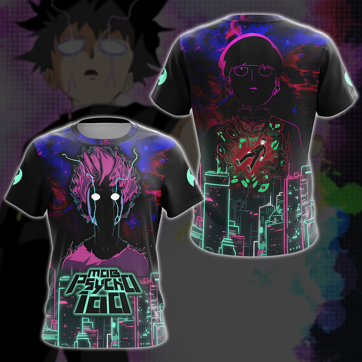 Mob Psycho 100 Anime Anime Manga 3D All Over Print T-shirt Tank Top Zip Hoodie Pullover Hoodie Hawaiian Shirt Beach Shorts Jogger T-shirt S