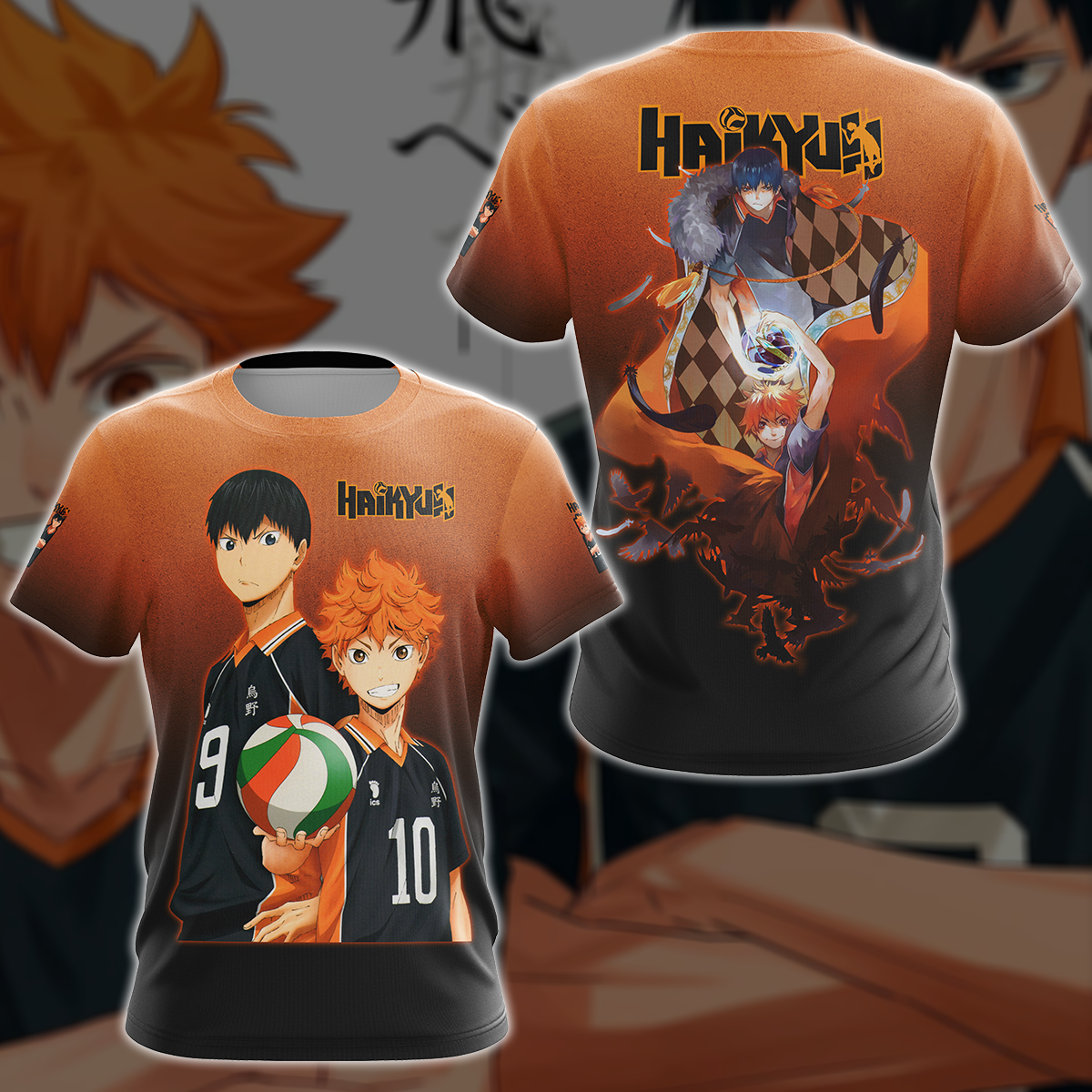 Haikyuu Anime Anime Manga 3D All Over Printed T-shirt Tank Top Zip Hoodie Pullover Hoodie Hawaiian Shirt Beach Shorts Jogger T-shirt S