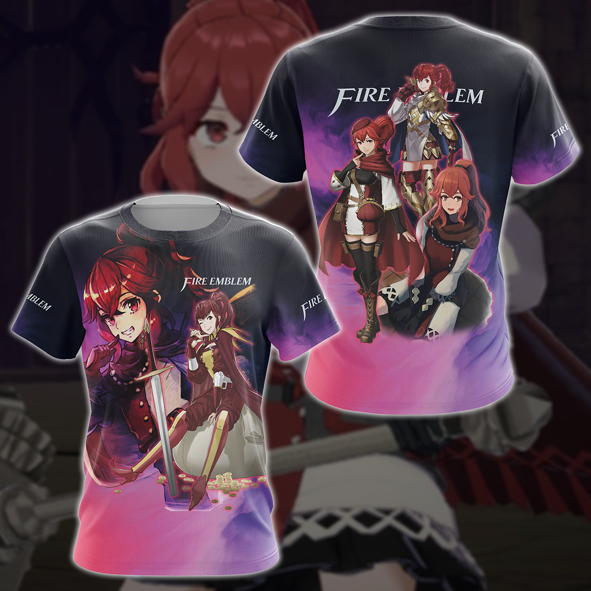 Fire Emblem - Anna Video Game 3D All Over Printed T-shirt Tank Top Zip Hoodie Pullover Hoodie Hawaiian Shirt Beach Shorts Jogger T-shirt S