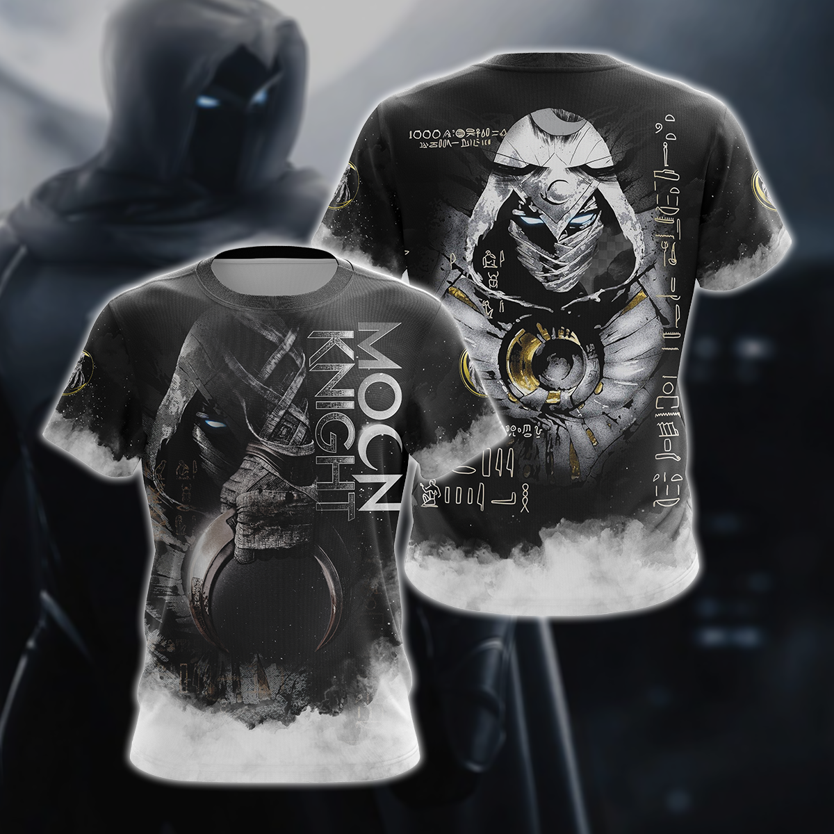 Marvel Moon Knight 3D All Over Print T-shirt Tank Top Zip Hoodie Pullover Hoodie Hawaiian Shirt Beach Shorts Jogger T-shirt S