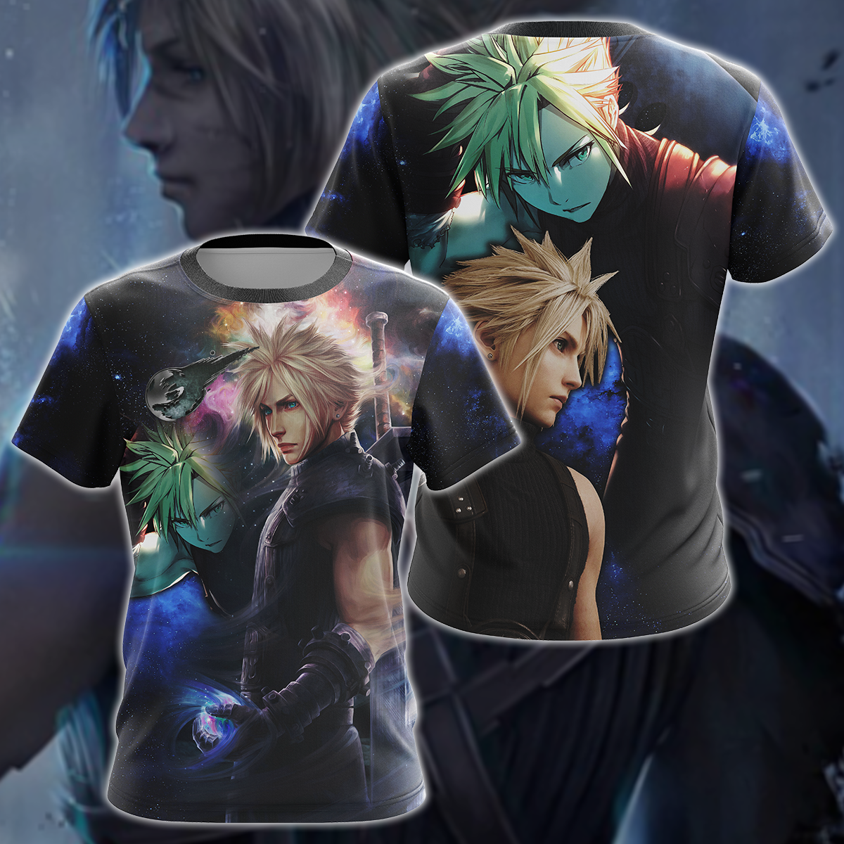 Final Fantasy VII Tidus Video Game 3D All Over Print T-shirt Tank Top Zip Hoodie Pullover Hoodie Hawaiian Shirt Beach Shorts Jogger T-shirt S