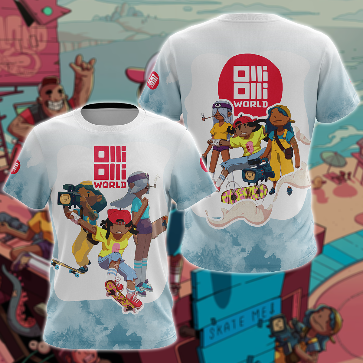 OlliOlli World 3D All Over Print T-shirt Tank Top Zip Hoodie Pullover Hoodie Hawaiian Shirt Beach Shorts Jogger T-shirt S