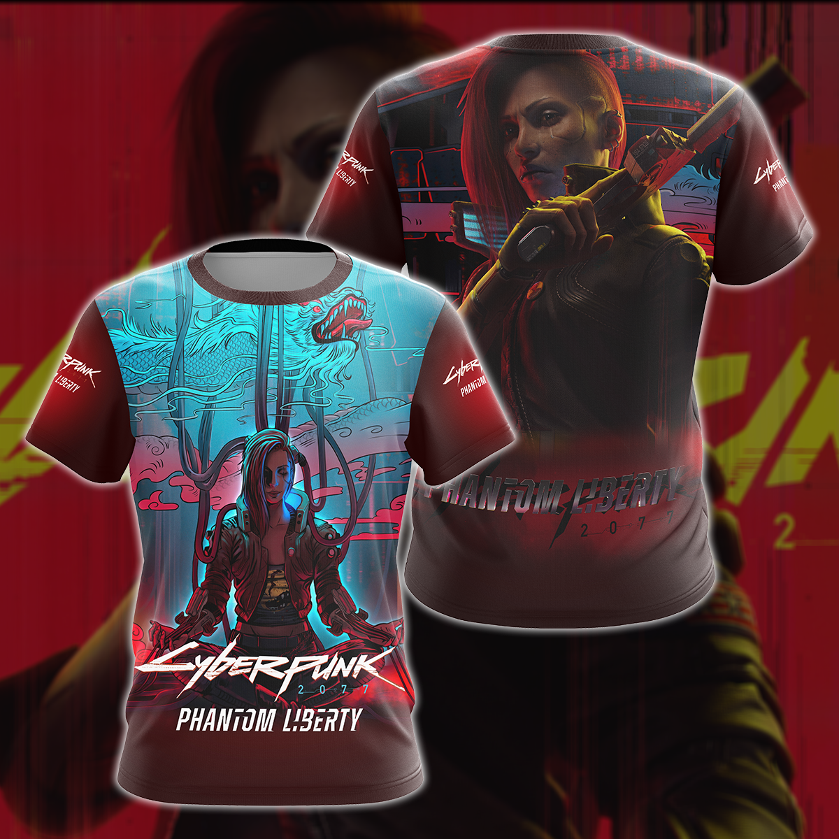 Cyberpunk 2077 2.0 Video Game All Over Printed T-shirt Tank Top Zip Hoodie Pullover Hoodie Hawaiian Shirt Beach Shorts Joggers T-shirt S