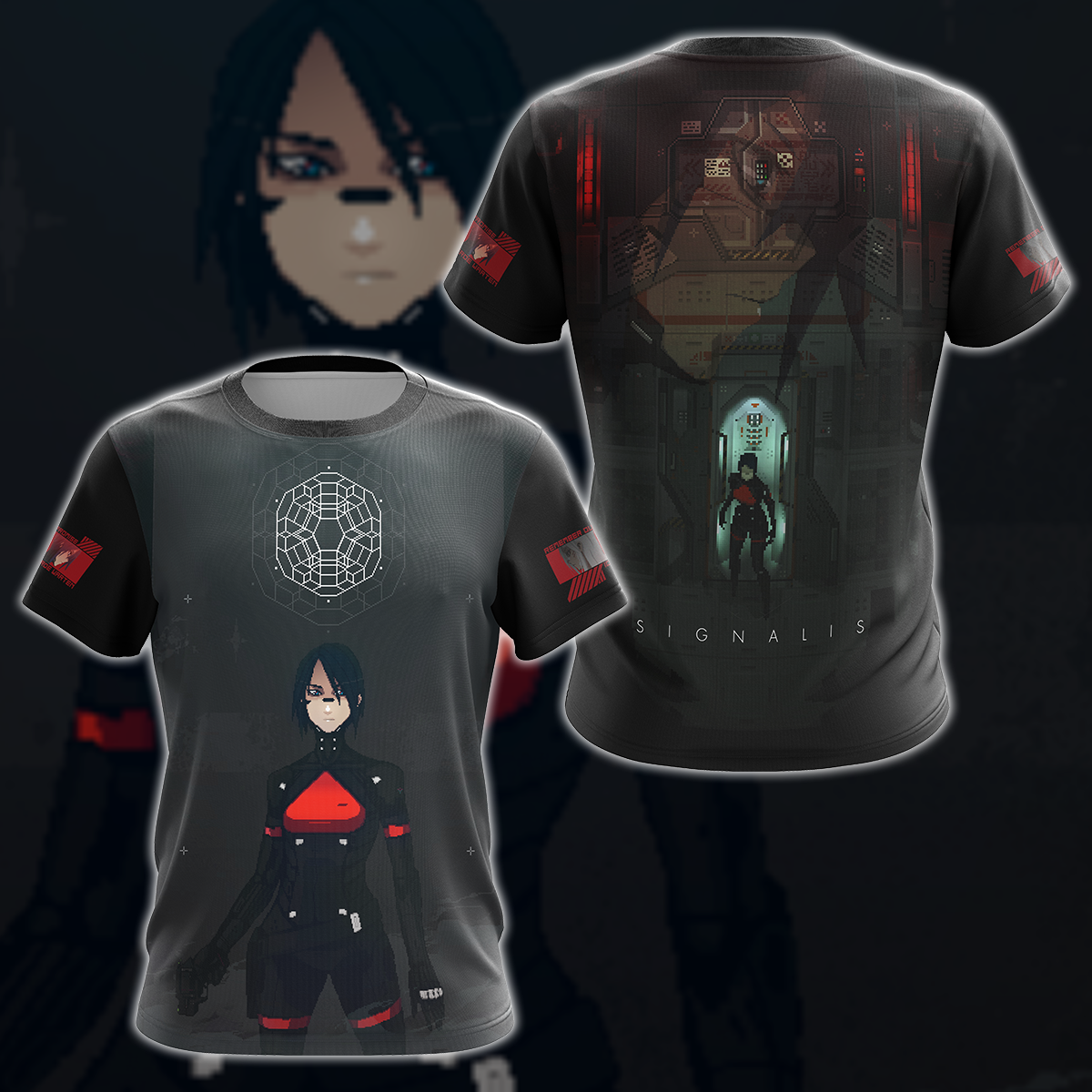 Signalis Video Game 3D All Over Printed T-shirt Tank Top Zip Hoodie Pullover Hoodie Hawaiian Shirt Beach Shorts Jogger T-shirt S