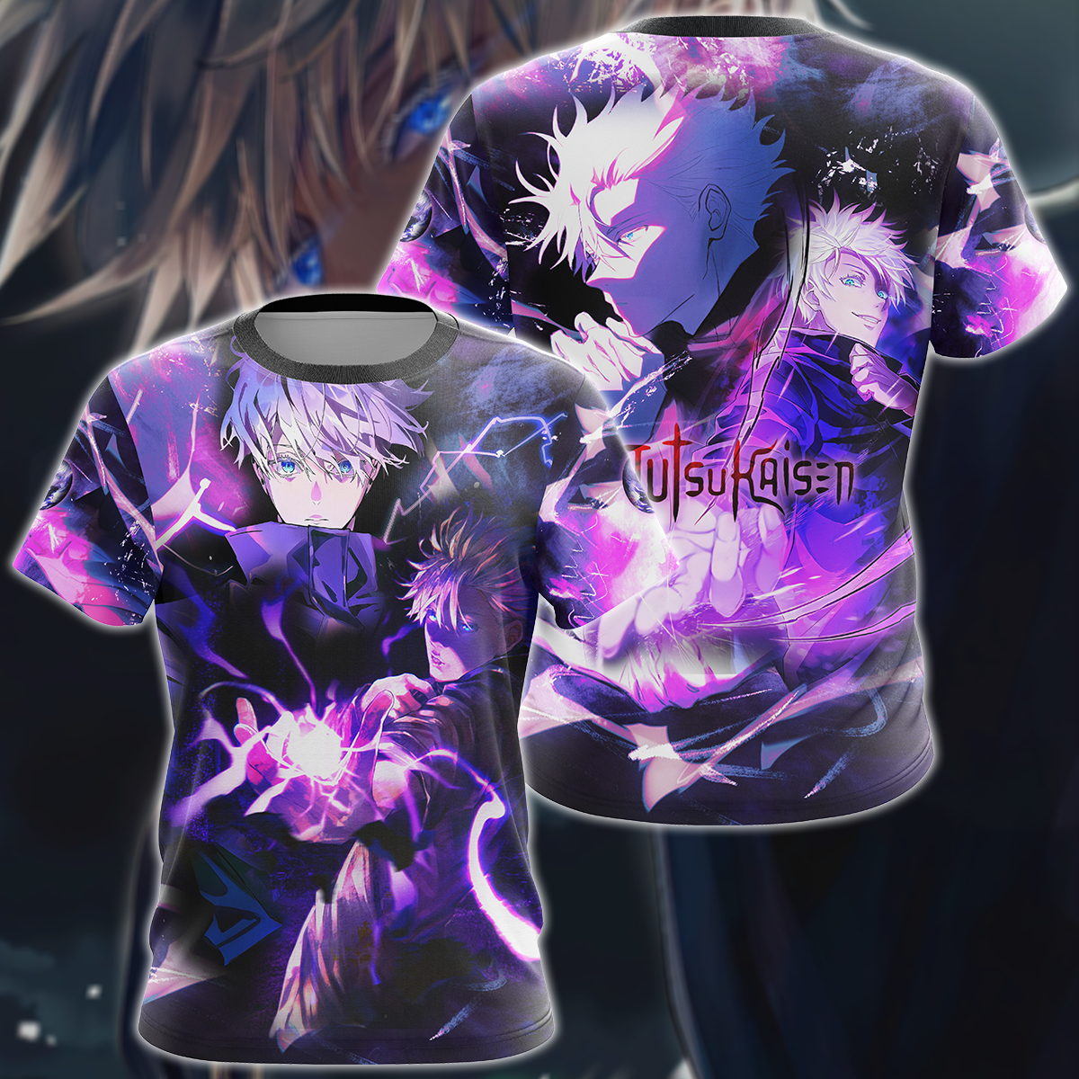 Jujutsu Kaisen Gojo Satoru 3D All Over Print T-shirt Tank Top Zip Hoodie Pullover Hoodie Hawaiian Shirt Beach Shorts Jogger T-shirt S