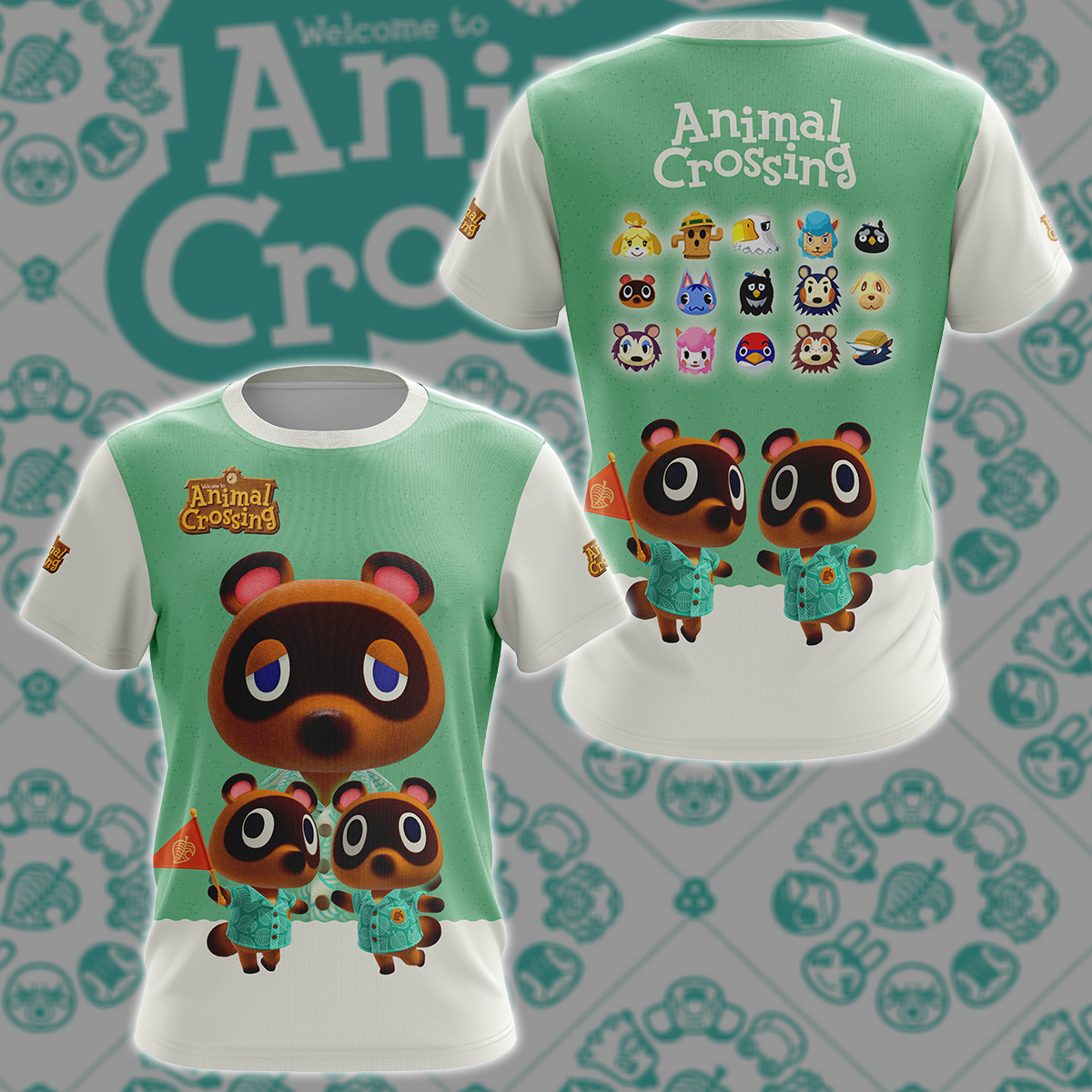 Animal Crossing Video Game 3D All Over Printed T-shirt Tank Top Zip Hoodie Pullover Hoodie Hawaiian Shirt Beach Shorts Jogger T-shirt S