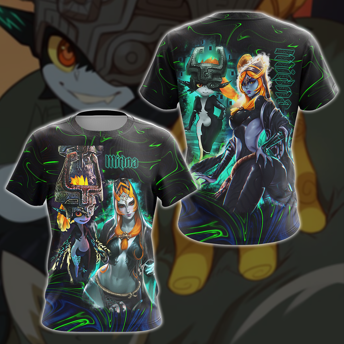 Legend of Zelda Midna Video Game 3D All Over Print T-shirt Tank Top Zip Hoodie Pullover Hoodie Hawaiian Shirt Beach Shorts Jogger T-shirt S