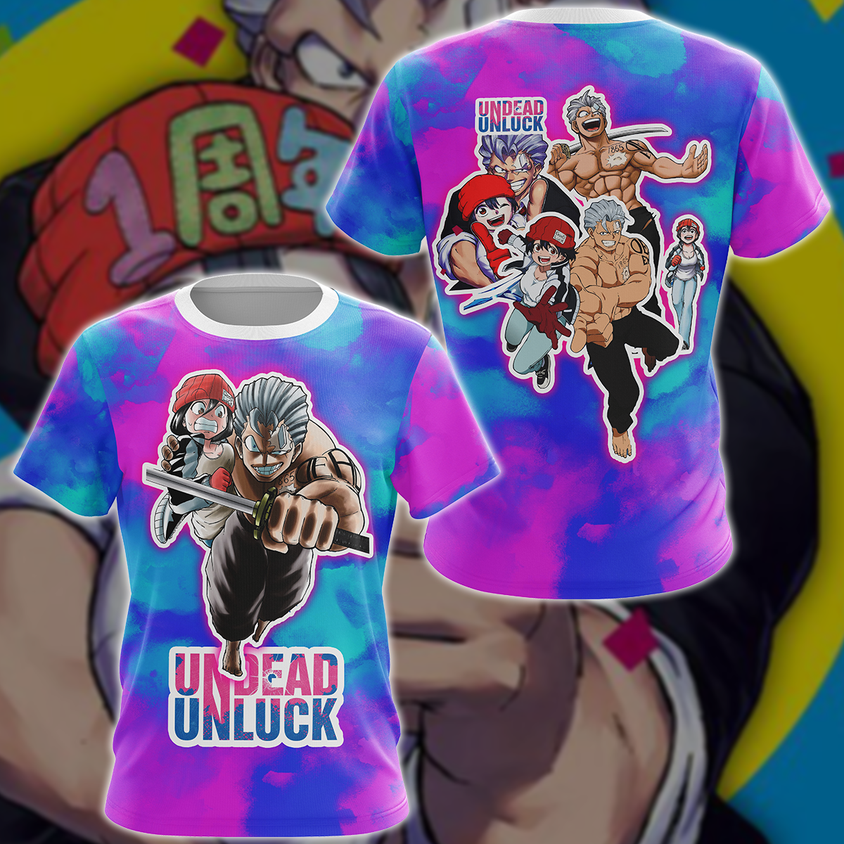 Undead Unluck Anime Manga 3D All Over Printed T-shirt Tank Top Zip Hoodie Pullover Hoodie Hawaiian Shirt Beach Shorts Jogger T-shirt S