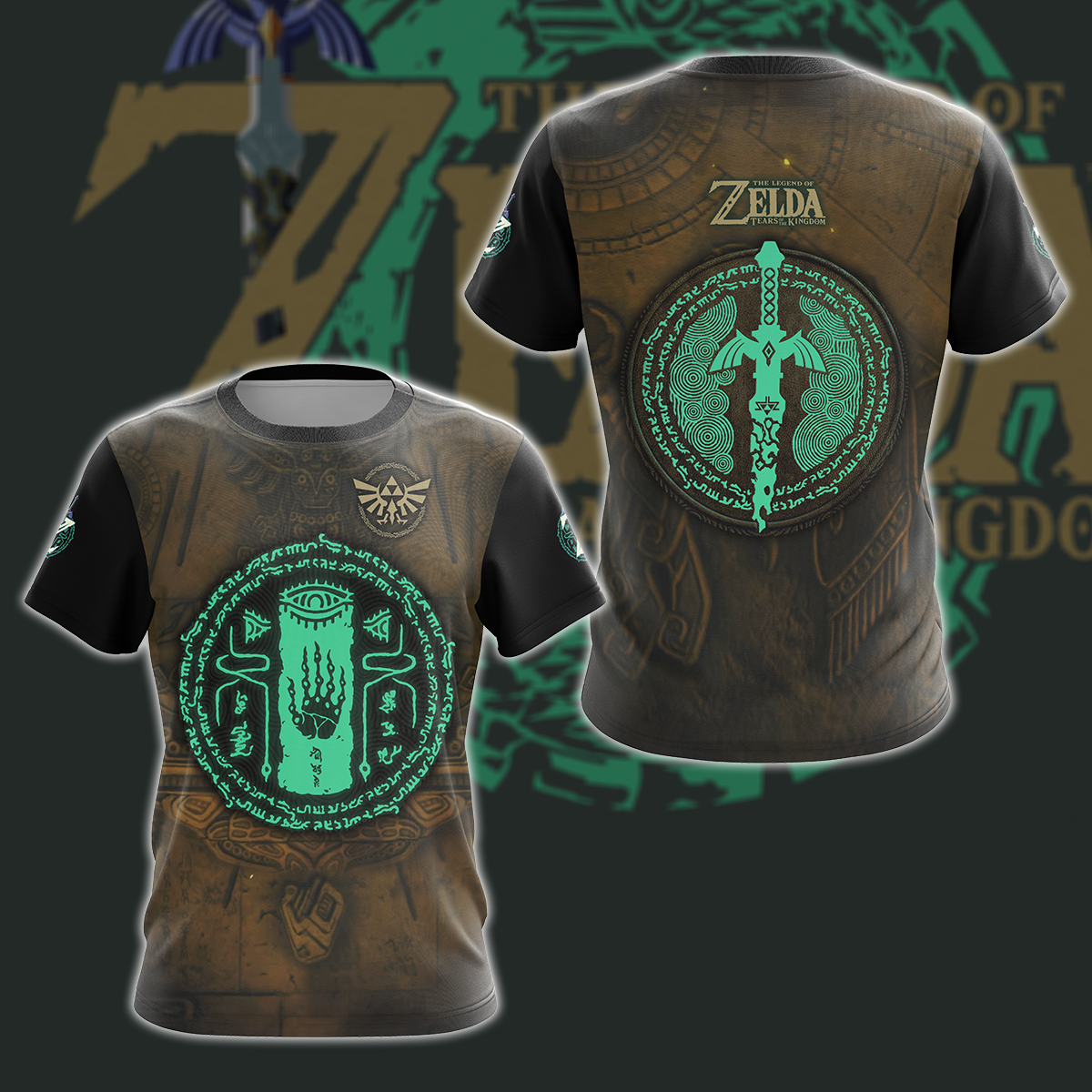 The Legend of Zelda: Tears of the Kingdom Video Game 3D All Over Printed T-shirt Tank Top Zip Hoodie Pullover Hoodie Hawaiian Shirt Beach Shorts Jogger T-shirt S