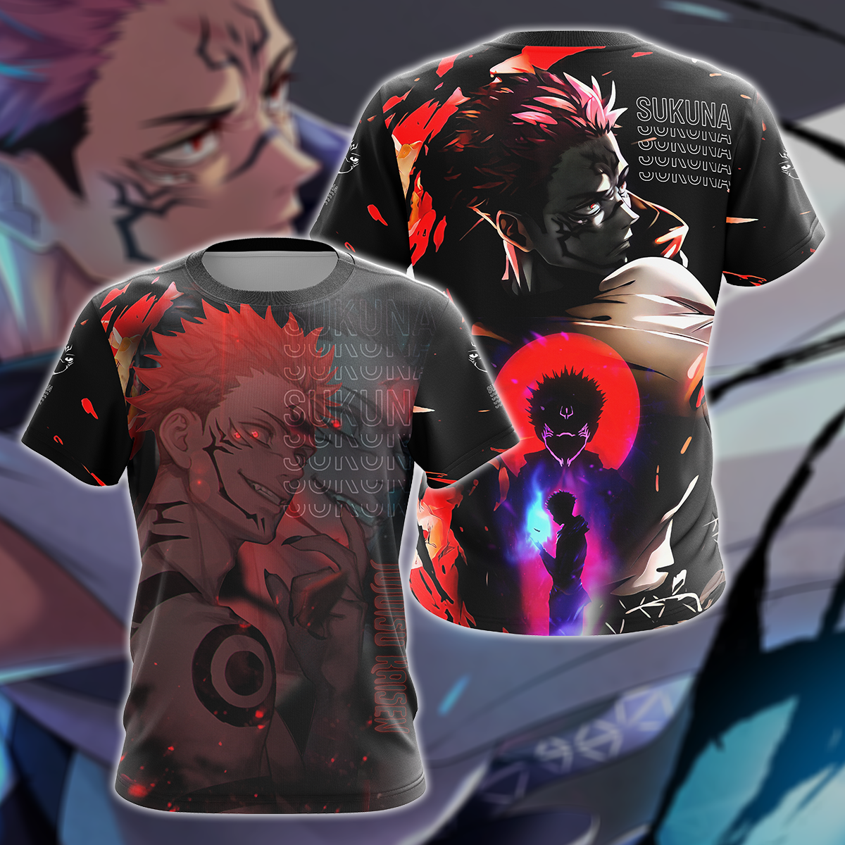 Jujutsu Kaisen 3D All Over Print T-shirt Tank Top Zip Hoodie Pullover Hoodie Hawaiian Shirt Beach Shorts Jogger T-shirt S