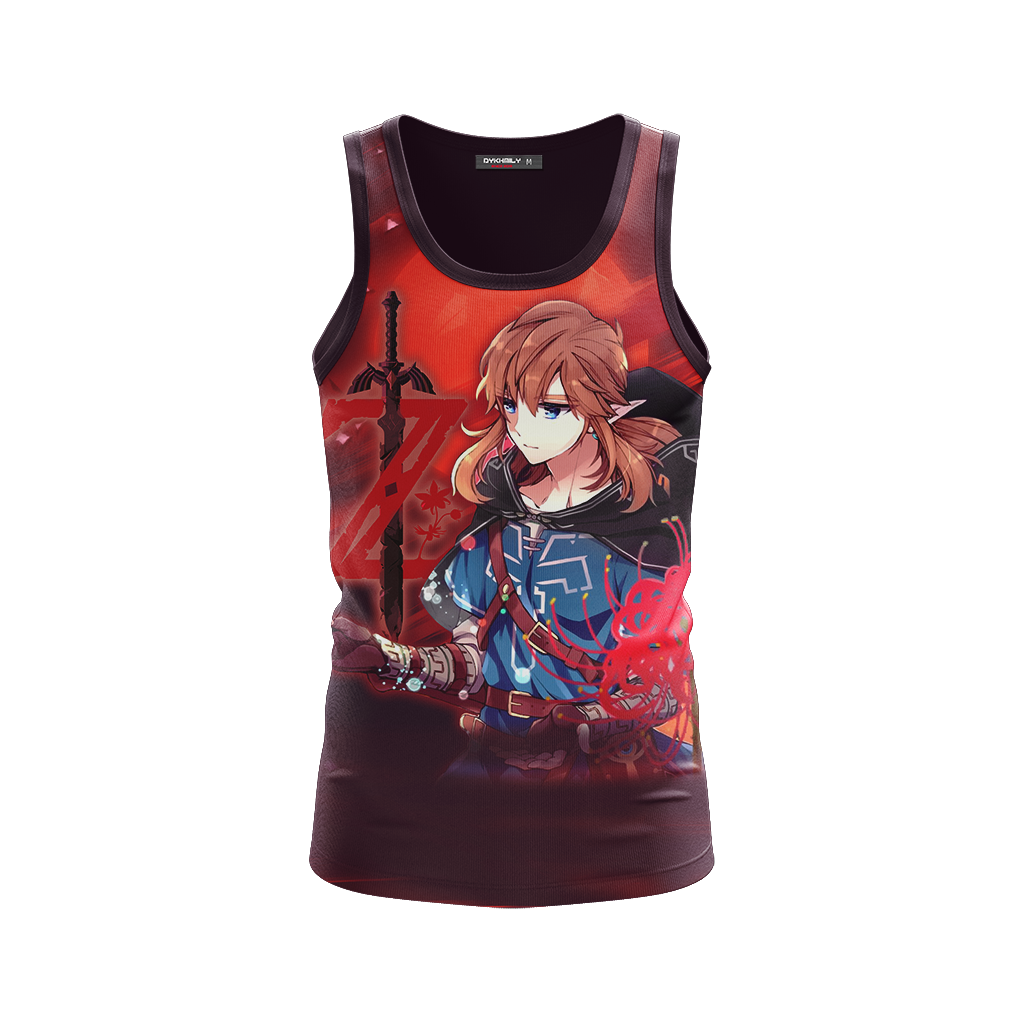 Link The Legend of Zelda All Over Print T-shirt Tank Top Zip Hoodie Pullover Hoodie