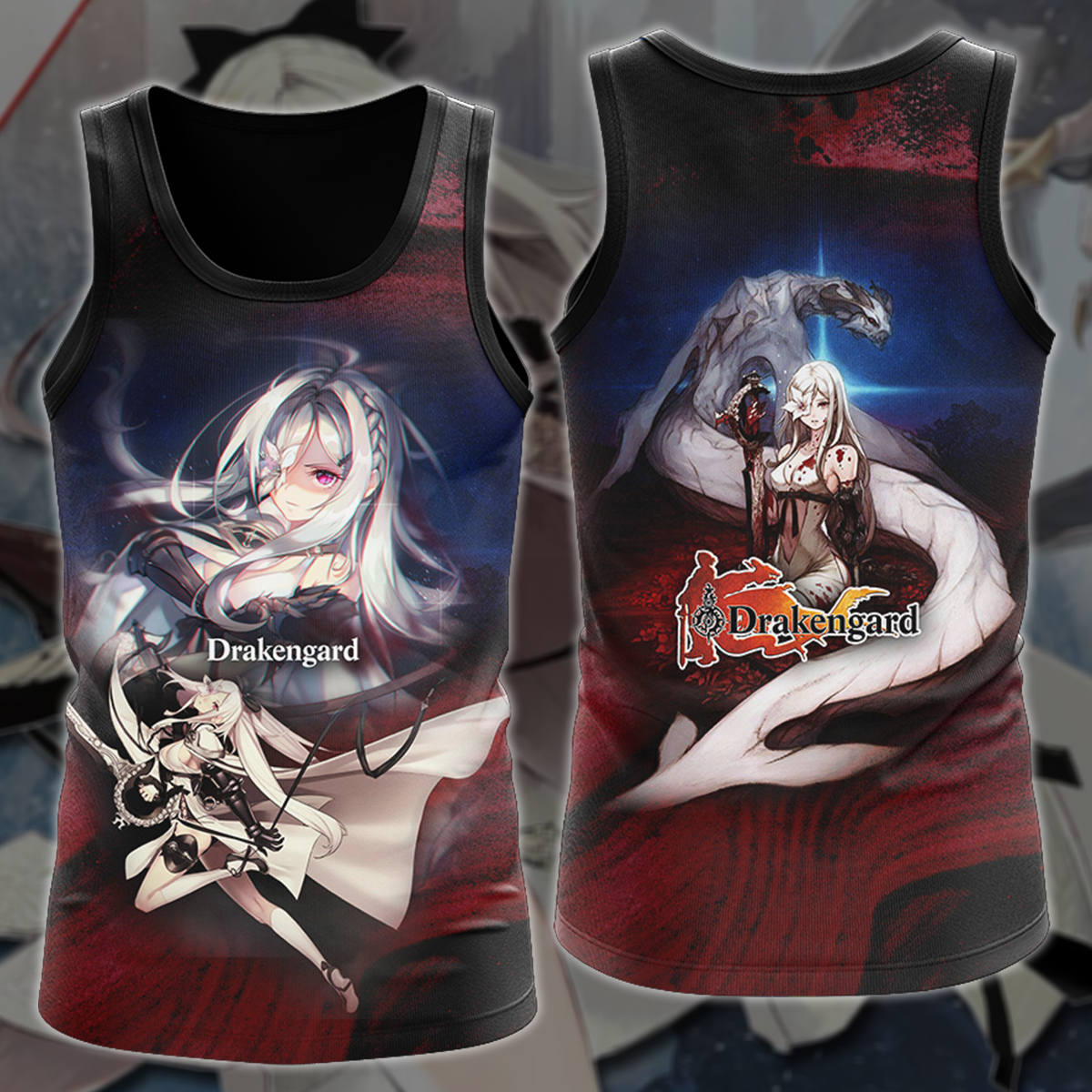 Drakengard Zero Video Game 3D All Over Printed T-shirt Tank Top Zip Hoodie Pullover Hoodie Hawaiian Shirt Beach Shorts Jogger Tank Top S