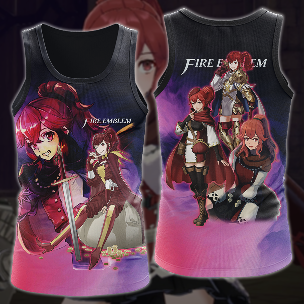 Fire Emblem - Anna Video Game 3D All Over Printed T-shirt Tank Top Zip Hoodie Pullover Hoodie Hawaiian Shirt Beach Shorts Jogger Tank Top S