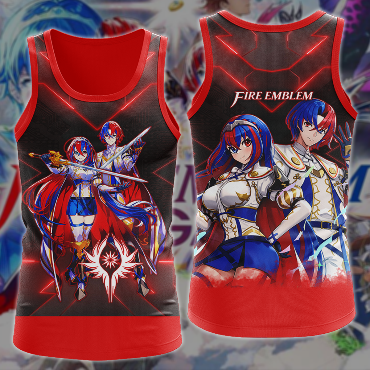 Fire Emblem Engage Video Game 3D All Over Printed T-shirt Tank Top Zip Hoodie Pullover Hoodie Hawaiian Shirt Beach Shorts Jogger Tank Top S
