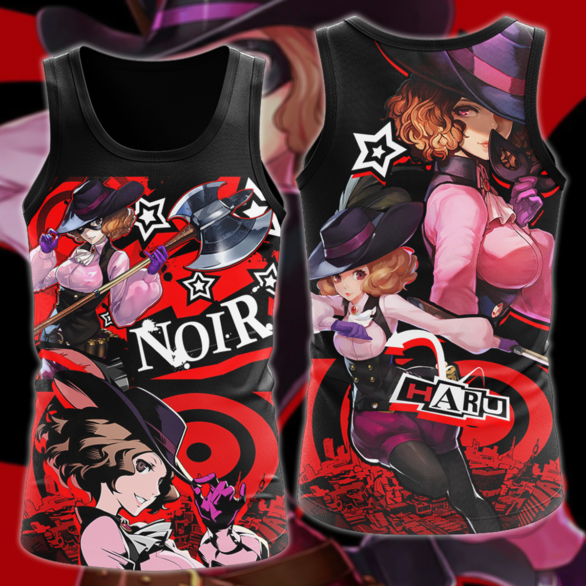 Persona 5 Strikers Haru Okumura Video Game 3D All Over Print T-shirt Tank Top Zip Hoodie Pullover Hoodie Hawaiian Shirt Beach Shorts Jogger Tank Top S