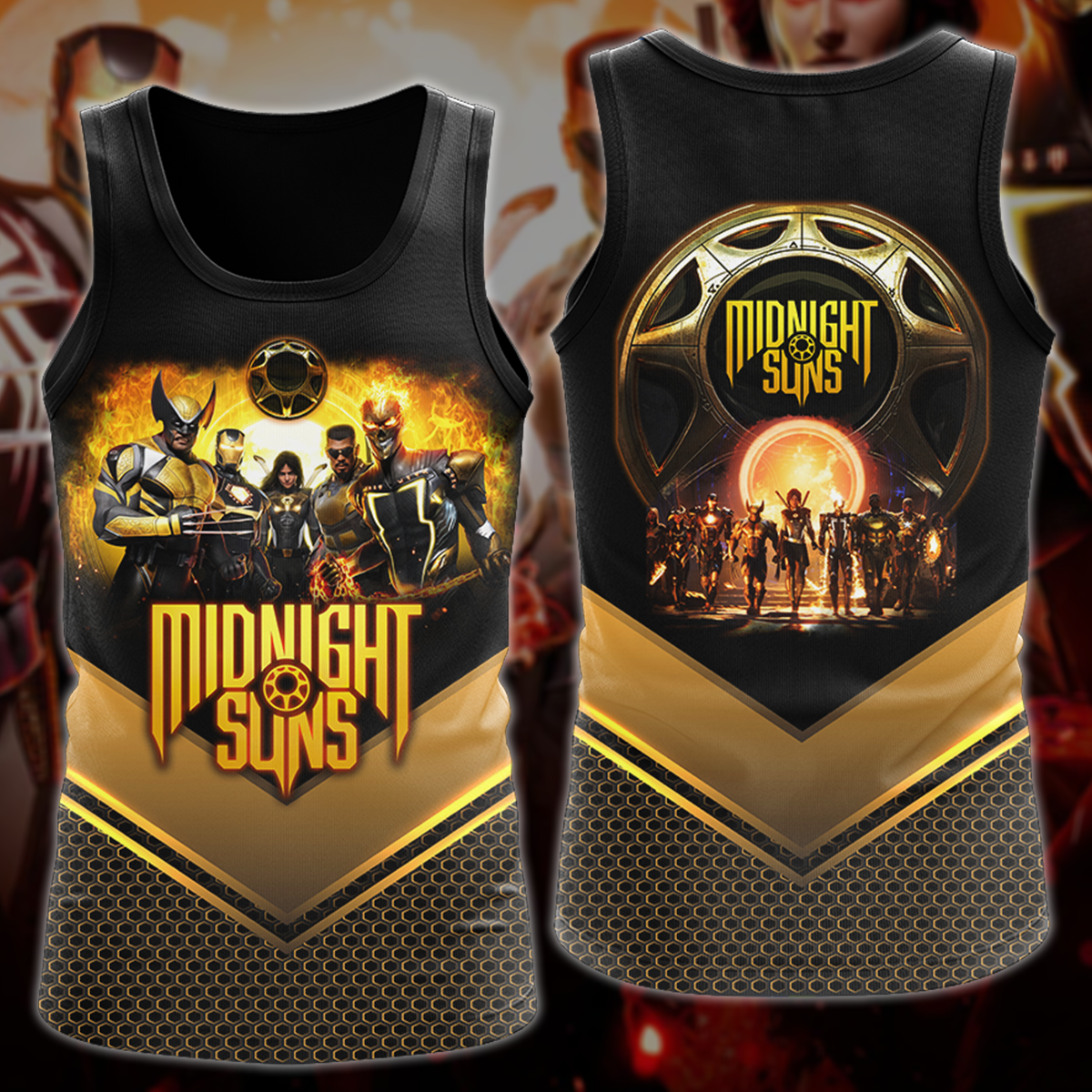 Midnight Suns Video Game 3D All Over Printed T-shirt Tank Top Zip Hoodie Pullover Hoodie Hawaiian Shirt Beach Shorts Jogger Tank Top S