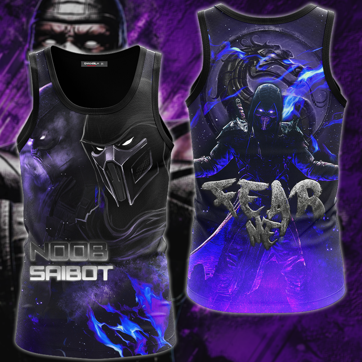 Mortal Kombat: Noob Saibot 3D All Over Print T-shirt Tank Top Zip Hoodie Pullover Hoodie Hawaiian Shirt Beach Shorts Jogger Tank Top S