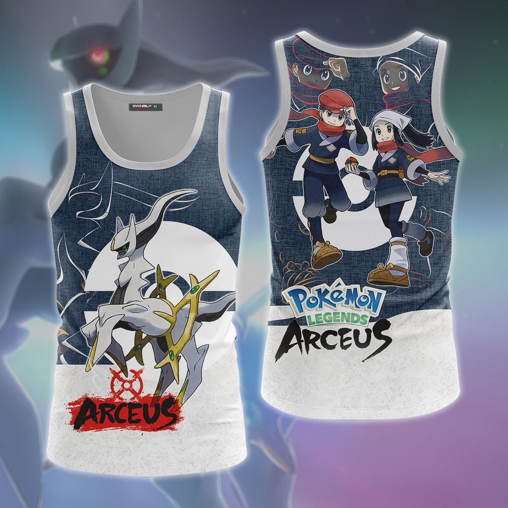 Pokémon Legends: Arceus 3D All Over Print T-shirt Tank Top Zip Hoodie Pullover Hoodie Hawaiian Shirt Beach Shorts Jogger Tank Top S