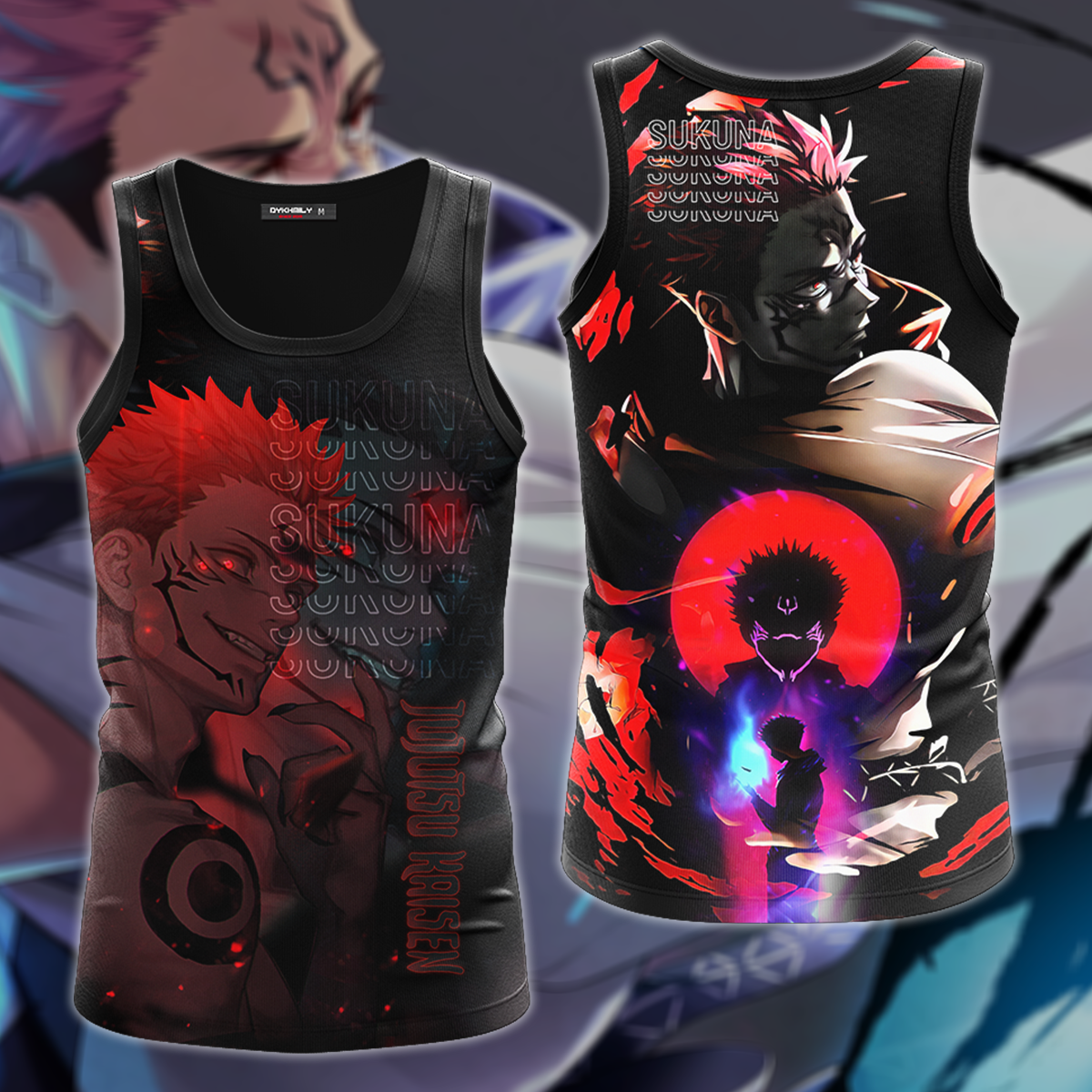 Jujutsu Kaisen 3D All Over Print T-shirt Tank Top Zip Hoodie Pullover Hoodie Hawaiian Shirt Beach Shorts Jogger Tank Top S