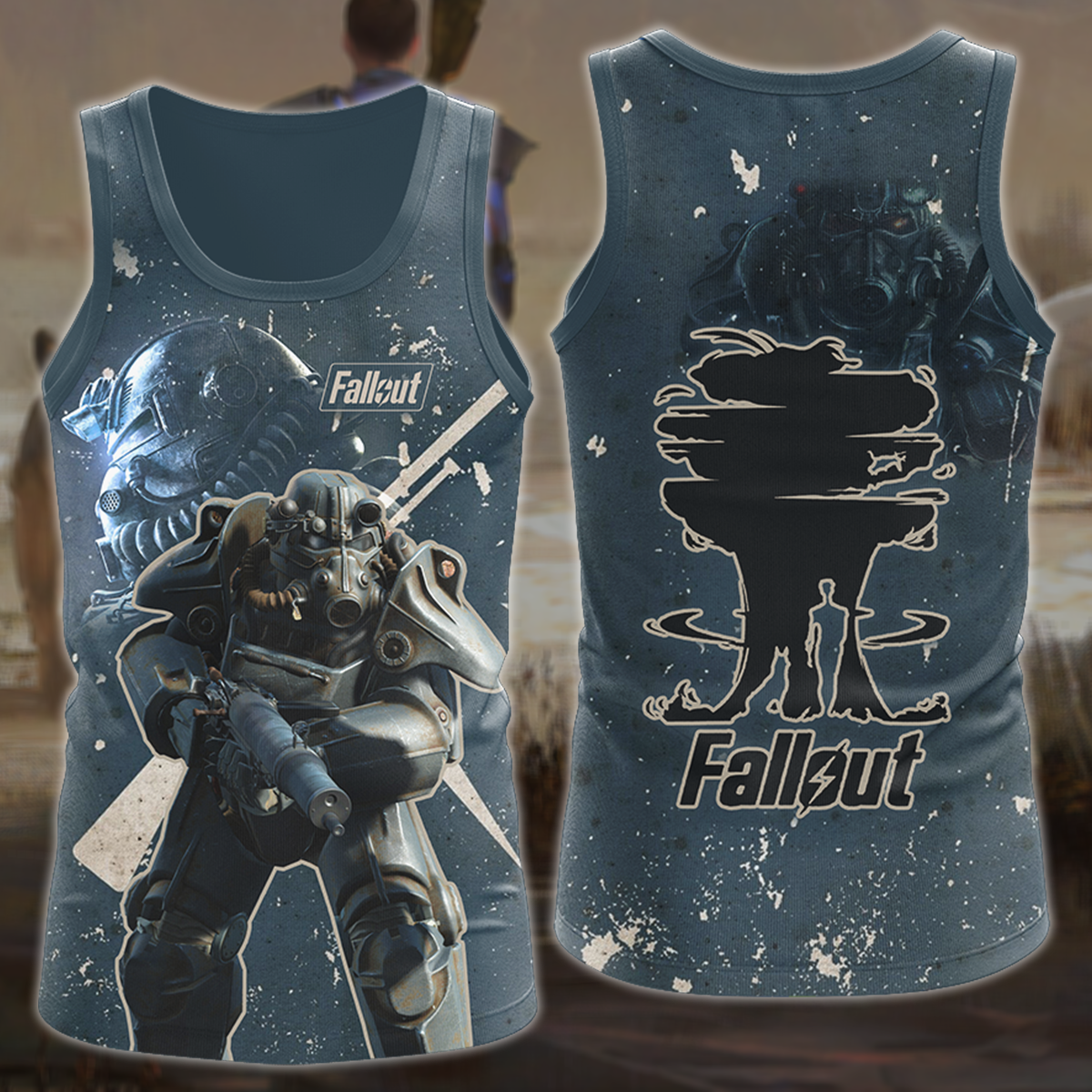 Fallout 4 Video Game 3D All Over Printed T-shirt Tank Top Zip Hoodie Pullover Hoodie Hawaiian Shirt Beach Shorts Jogger Tank Top S