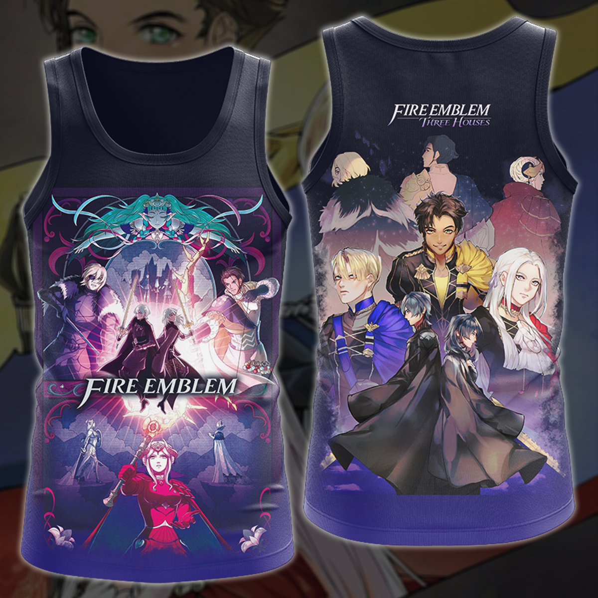 Fire Emblem: Three Houses Video Game 3D All Over Printed T-shirt Tank Top Zip Hoodie Pullover Hoodie Hawaiian Shirt Beach Shorts Jogger Tank Top S