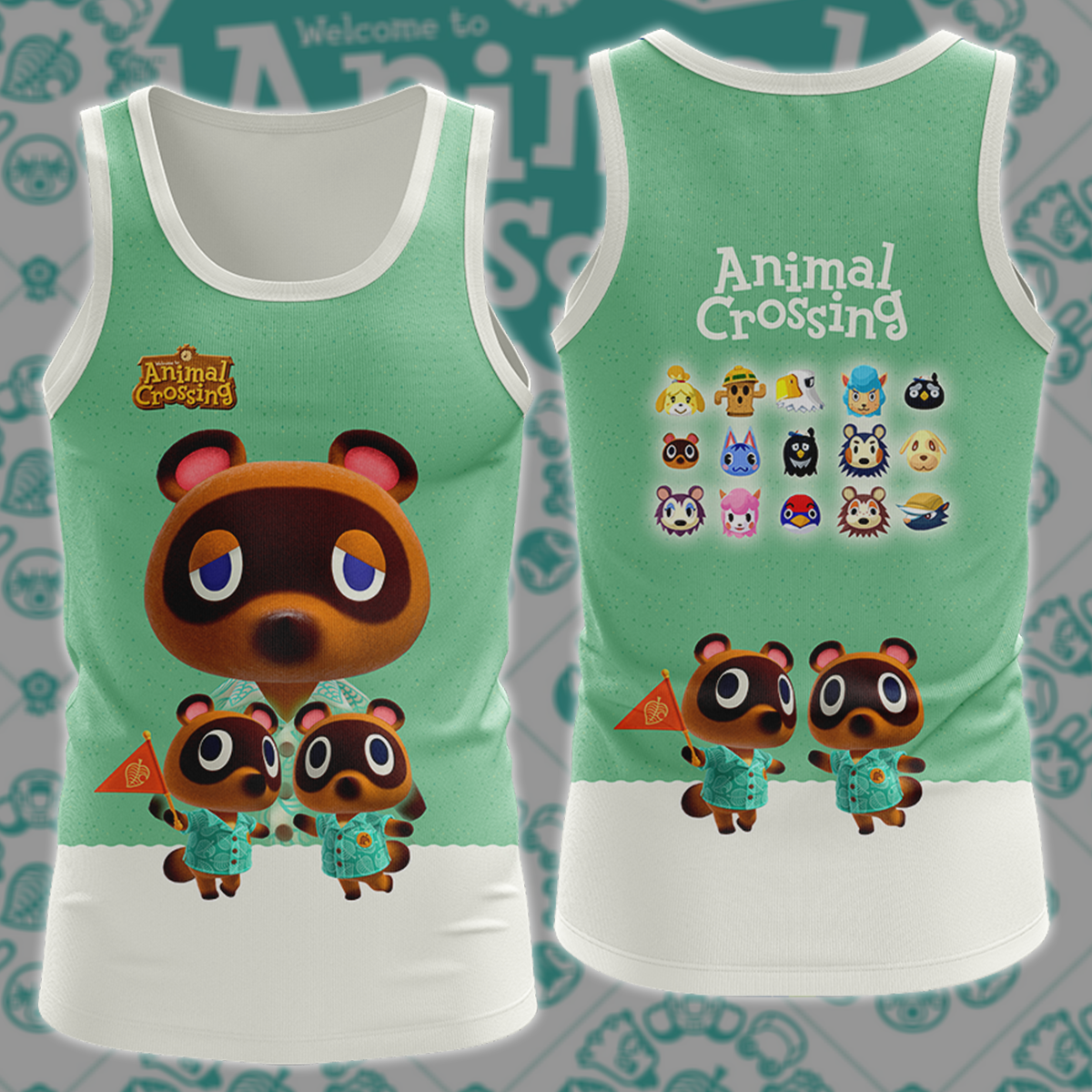 Animal Crossing Video Game 3D All Over Printed T-shirt Tank Top Zip Hoodie Pullover Hoodie Hawaiian Shirt Beach Shorts Jogger Tank Top S