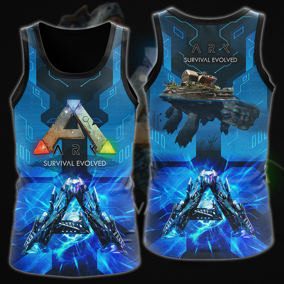 ARK: Survival Evolved Video Game 3D All Over Printed T-shirt Tank Top Zip Hoodie Pullover Hoodie Hawaiian Shirt Beach Shorts Jogger Tank Top S