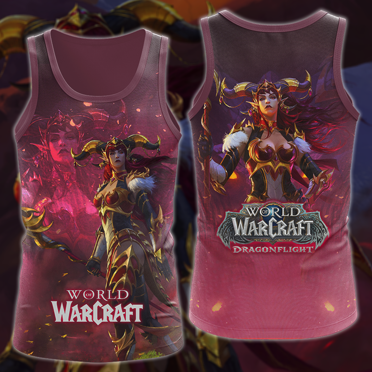 World of Warcraft: Dragonflight Video Game 3D All Over Printed T-shirt Tank Top Zip Hoodie Pullover Hoodie Hawaiian Shirt Beach Shorts Jogger Tank Top S