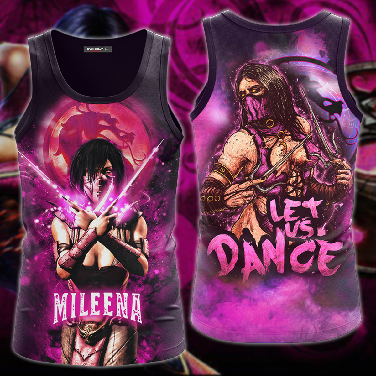 Mortal Kombat: Mileena 3D All Over Print T-shirt Tank Top Zip Hoodie Pullover Hoodie Hawaiian Shirt Beach Shorts Jogger Tank Top S