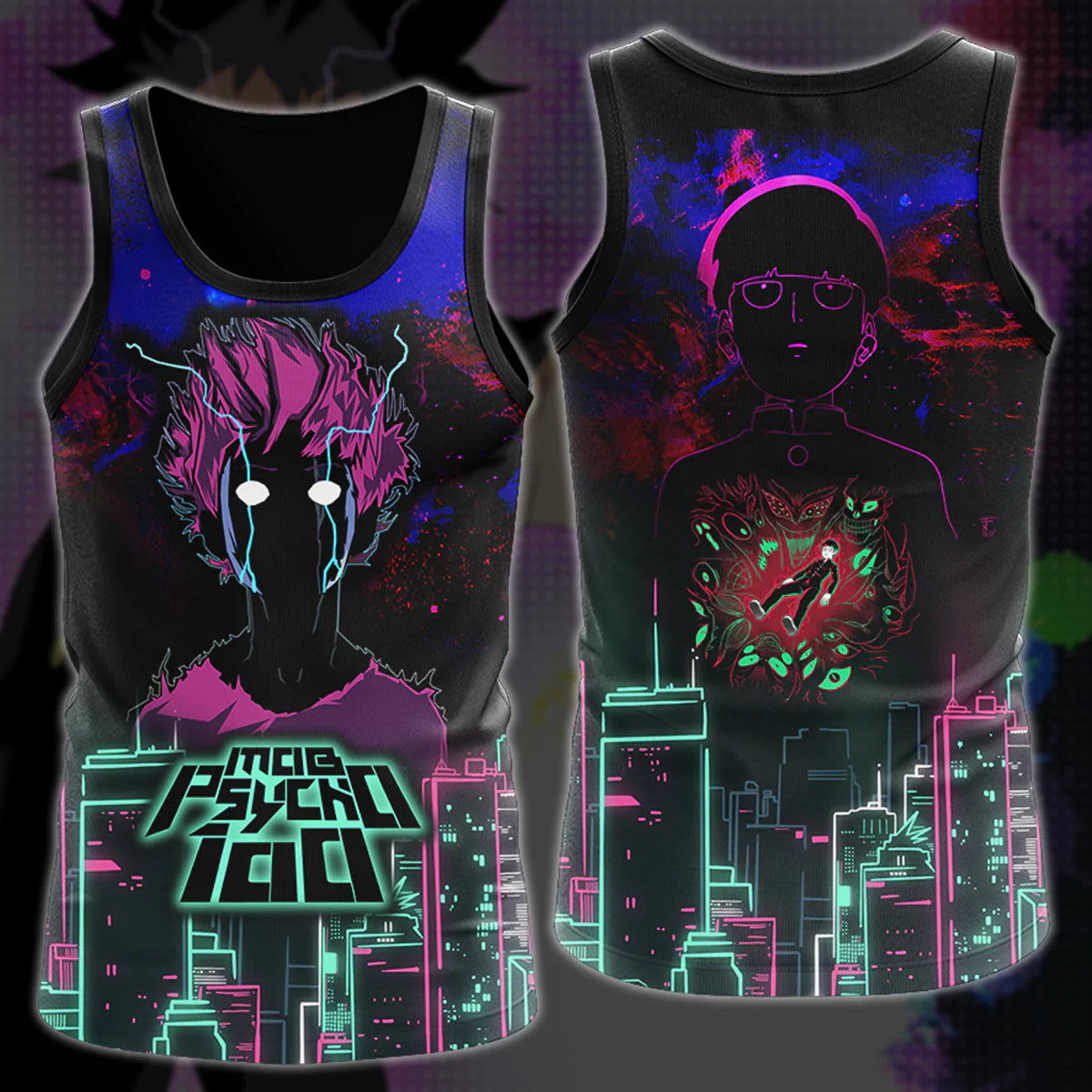 Mob Psycho 100 Anime Anime Manga 3D All Over Print T-shirt Tank Top Zip Hoodie Pullover Hoodie Hawaiian Shirt Beach Shorts Jogger Tank Top S