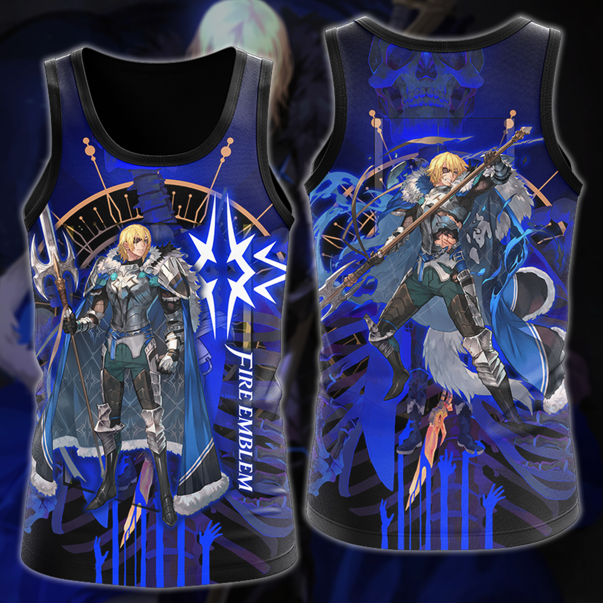 Fire Emblem Dimitri Video Game 3D All Over Printed T-shirt Tank Top Zip Hoodie Pullover Hoodie Hawaiian Shirt Beach Shorts Jogger Tank Top S