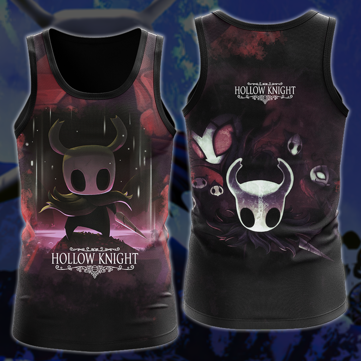 Hollow Knight Video Game 3D All Over Printed T-shirt Tank Top Zip Hoodie Pullover Hoodie Hawaiian Shirt Beach Shorts Jogger Tank Top S