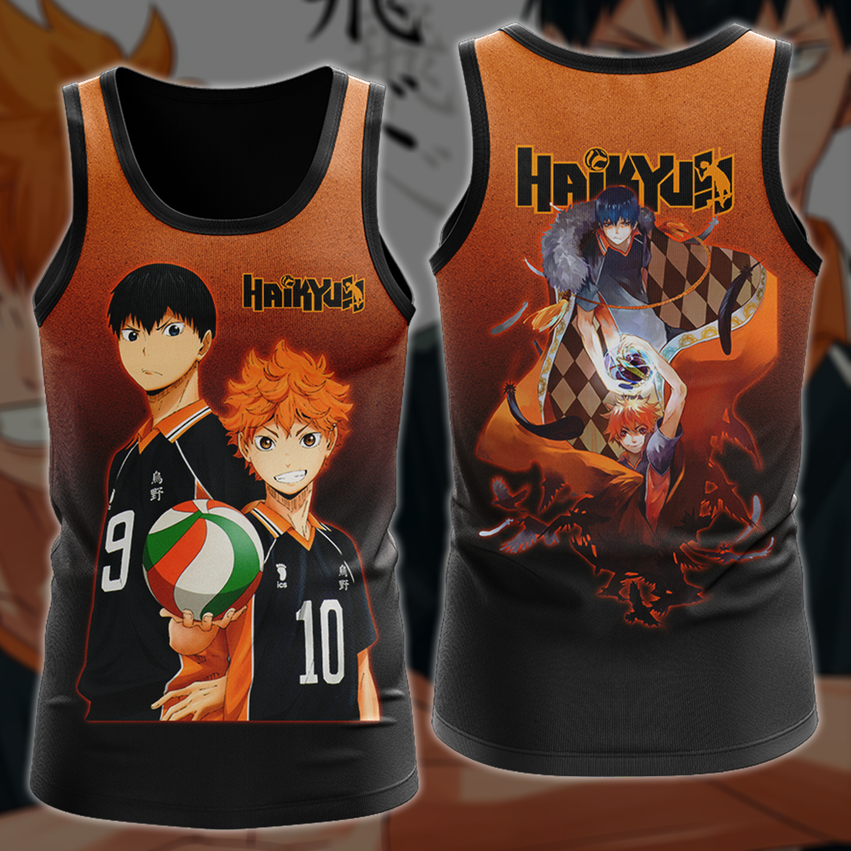 Haikyuu Anime Anime Manga 3D All Over Printed T-shirt Tank Top Zip Hoodie Pullover Hoodie Hawaiian Shirt Beach Shorts Jogger Tank Top S