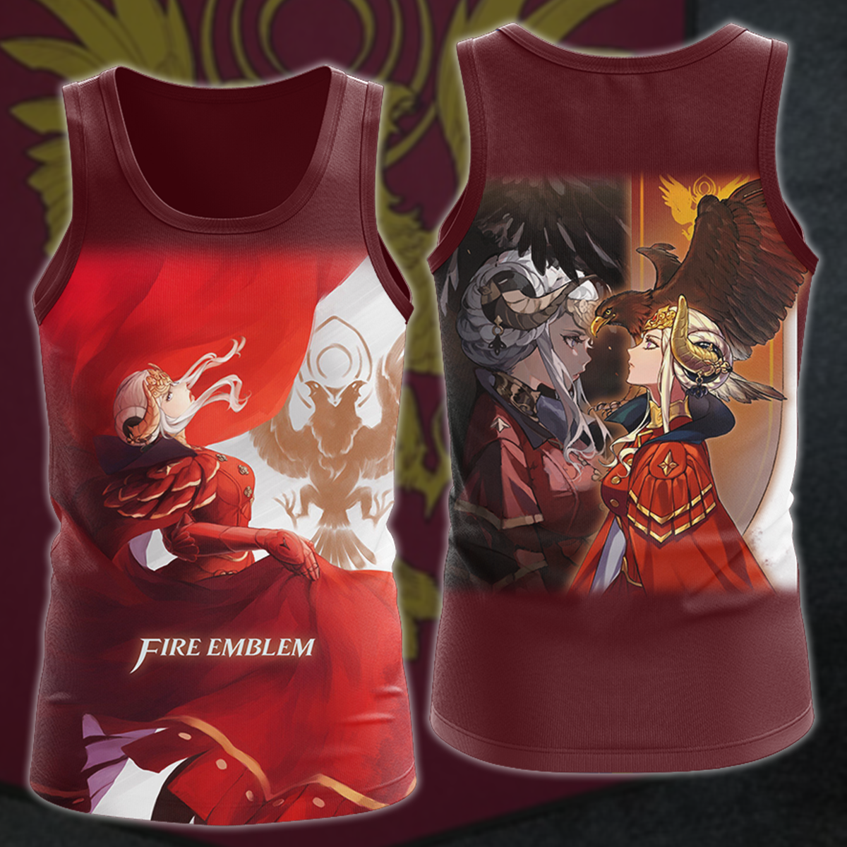 Fire Emblem Edelgard Video Game 3D All Over Printed T-shirt Tank Top Zip Hoodie Pullover Hoodie Hawaiian Shirt Beach Shorts Jogger Tank Top S