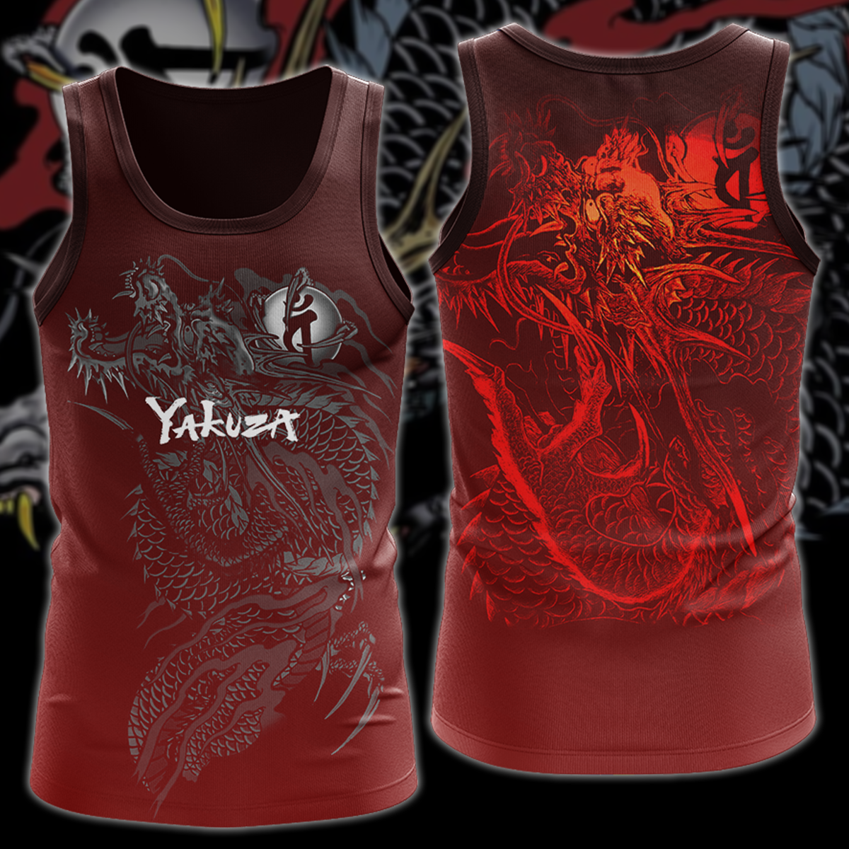 Yakuza Video Game 3D All Over Printed T-shirt Tank Top Zip Hoodie Pullover Hoodie Hawaiian Shirt Beach Shorts Jogger Tank Top S