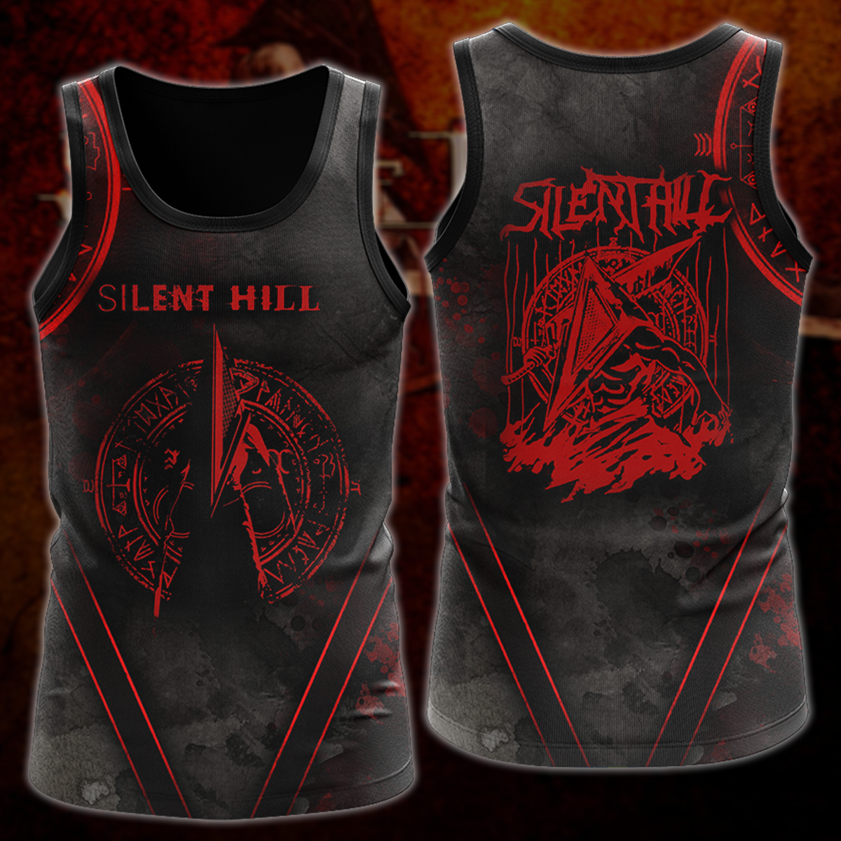 Silent Hill Video Game 3D All Over Printed T-shirt Tank Top Zip Hoodie Pullover Hoodie Hawaiian Shirt Beach Shorts Jogger Tank Top S
