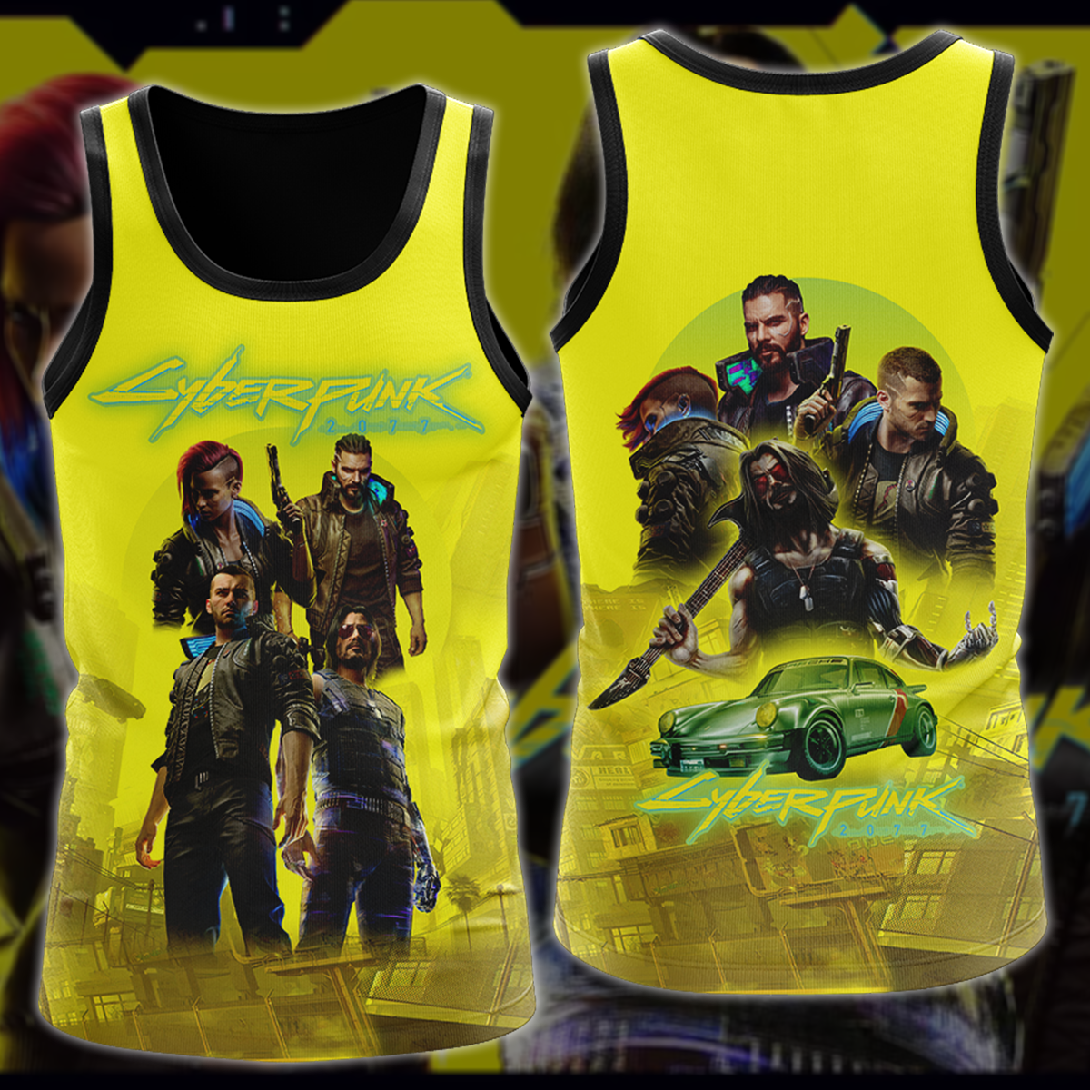 Cyberpunk 2077 Video Game 3D All Over Printed T-shirt Tank Top Zip Hoodie Pullover Hoodie Hawaiian Shirt Beach Shorts Jogger Tank Top S