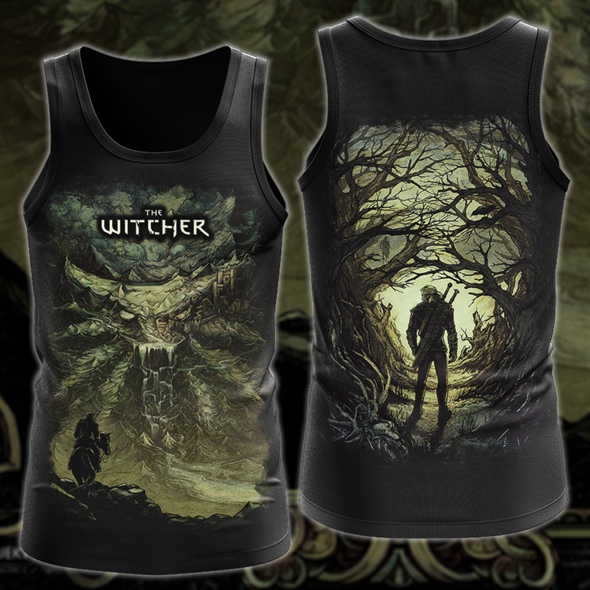 The Witcher Video Game 3D All Over Printed T-shirt Tank Top Zip Hoodie Pullover Hoodie Hawaiian Shirt Beach Shorts Jogger Tank Top S