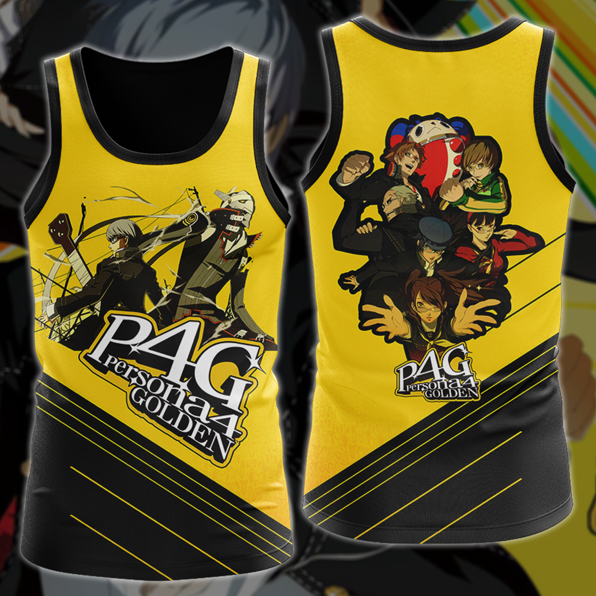 Persona 4 Golden Video Game 3D All Over Printed T-shirt Tank Top Zip Hoodie Pullover Hoodie Hawaiian Shirt Beach Shorts Jogger Tank Top S