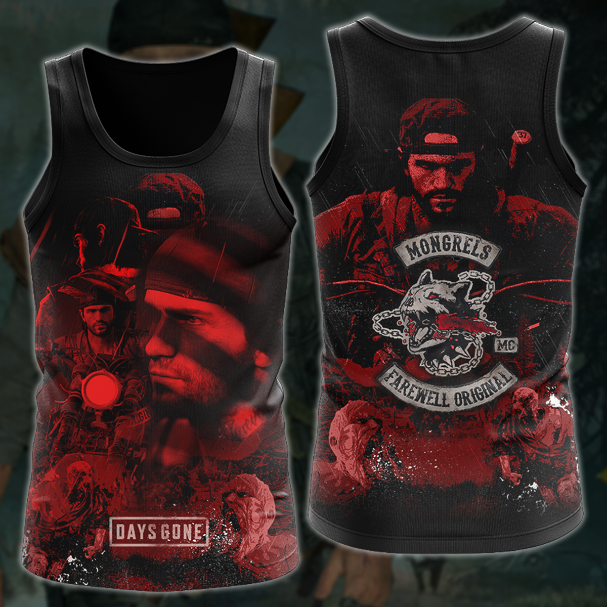 Day’s Gone Video Game 3D All Over Printed T-shirt Tank Top Zip Hoodie Pullover Hoodie Hawaiian Shirt Beach Shorts Jogger Tank Top S