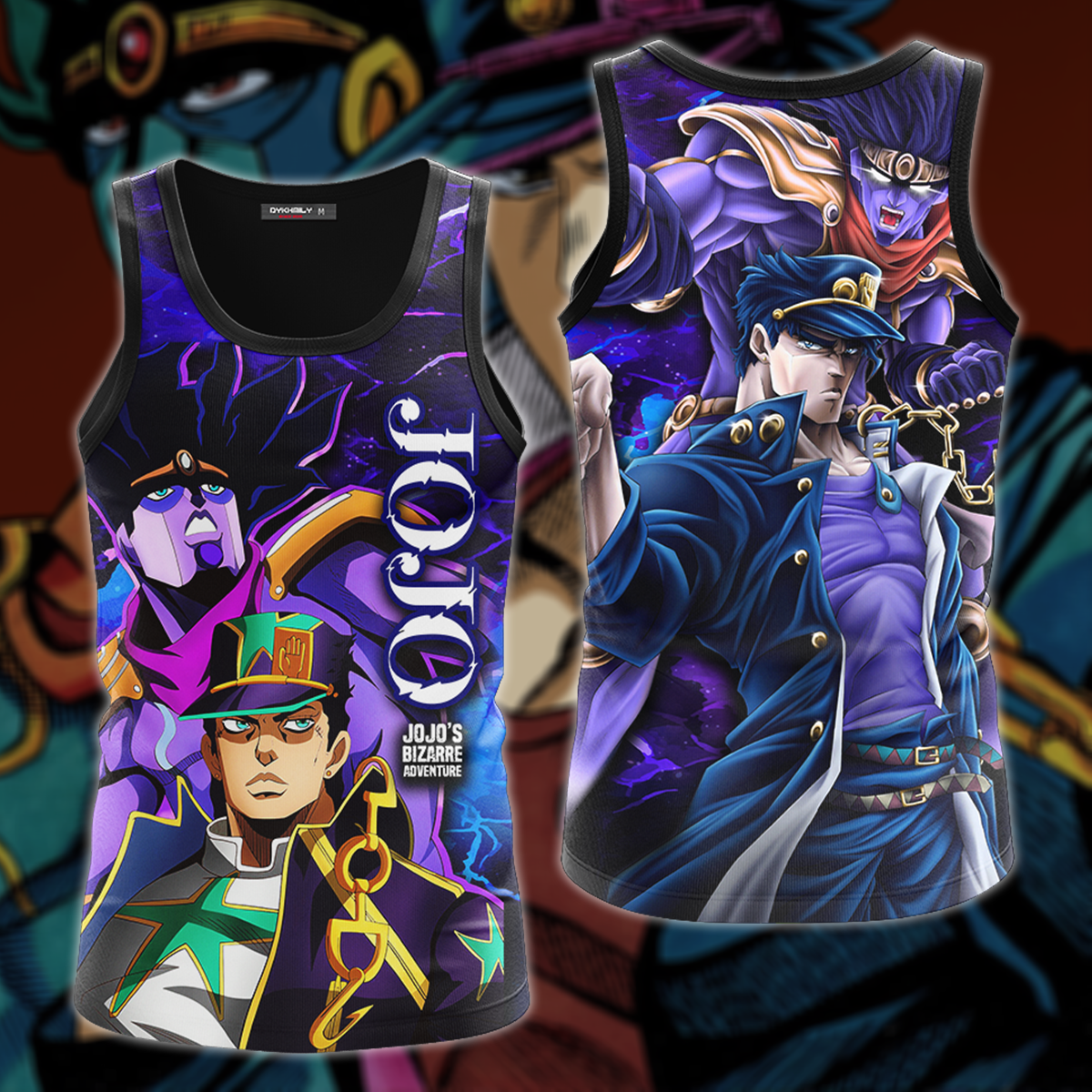 JoJo's Bizarre Adventure 3D All Over Print T-shirt Tank Top Zip Hoodie Pullover Hoodie Hawaiian Shirt Beach Shorts Jogger Tank Top S