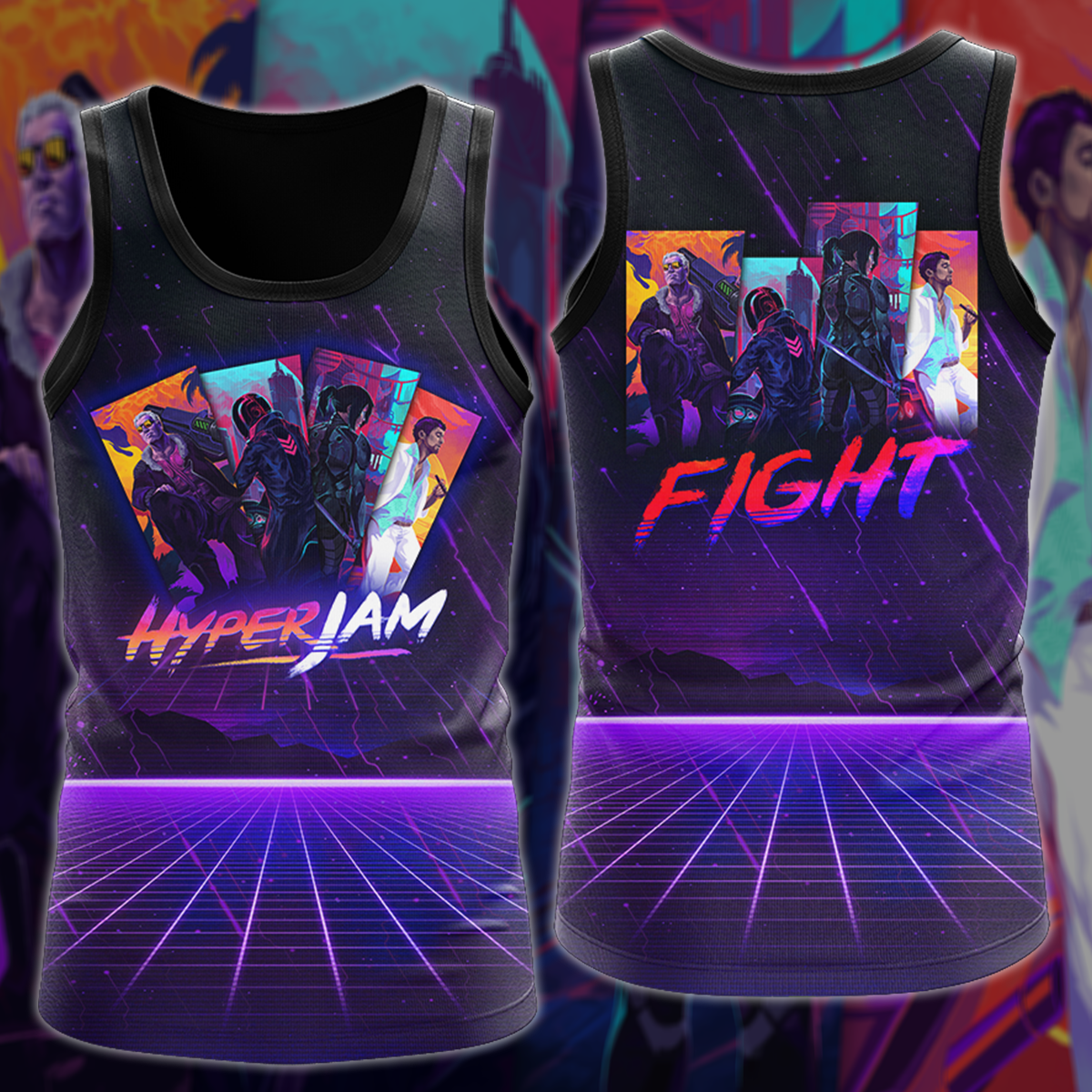 Hyper Jam Video Game 3D All Over Print T-shirt Tank Top Zip Hoodie Pullover Hoodie Hawaiian Shirt Beach Shorts Jogger Tank Top S
