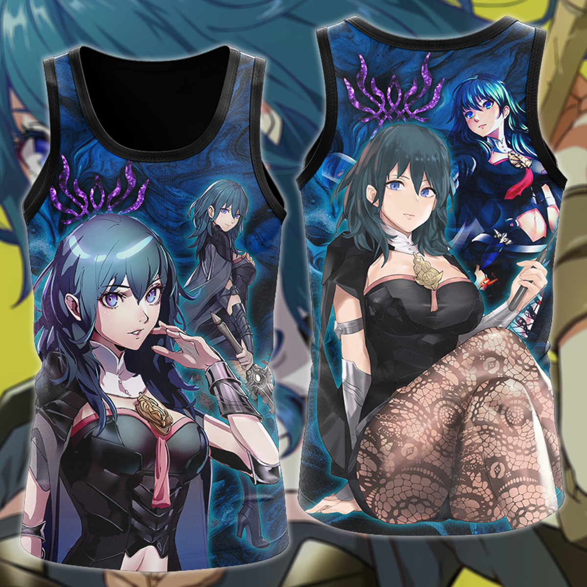 Fire Emblem Byleth Video Game 3D All Over Print T-shirt Tank Top Zip Hoodie Pullover Hoodie Hawaiian Shirt Beach Shorts Jogger Tank Top S