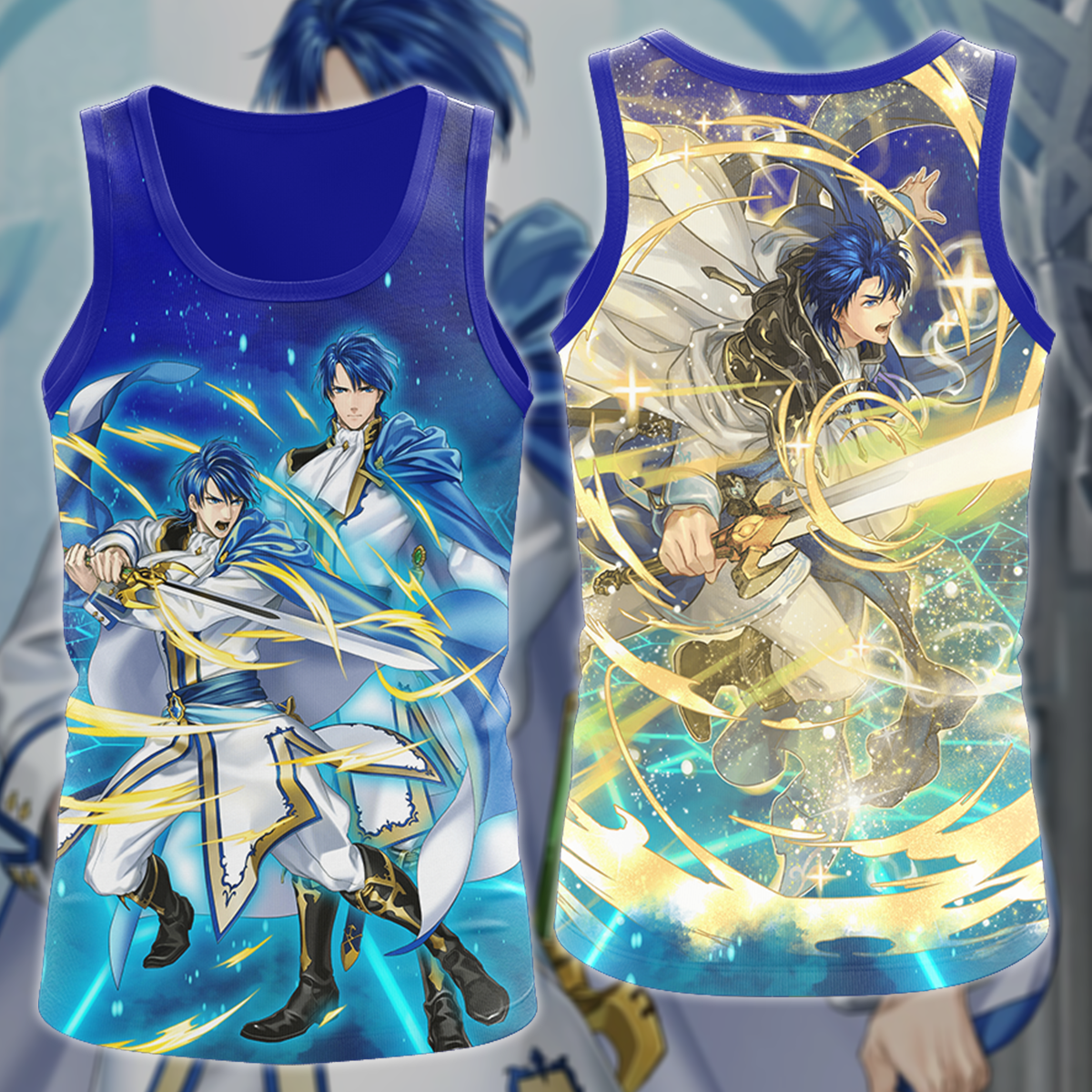 Fire Emblem Sigurd Video Game 3D All Over Print T-shirt Tank Top Zip Hoodie Pullover Hoodie Hawaiian Shirt Beach Shorts Jogger Tank Top S