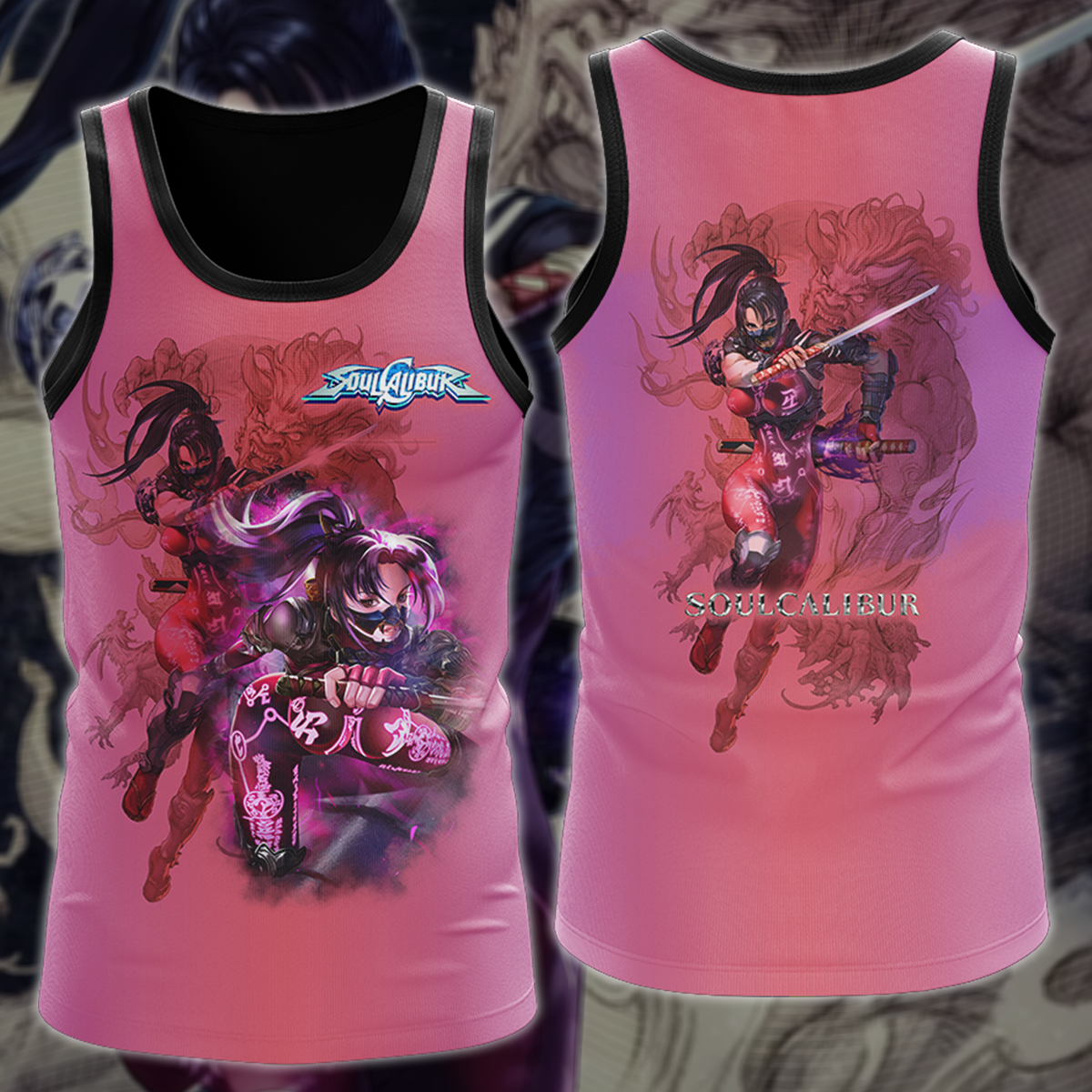Soul Calibur Video Game 3D All Over Printed T-shirt Tank Top Zip Hoodie Pullover Hoodie Hawaiian Shirt Beach Shorts Jogger Tank Top S