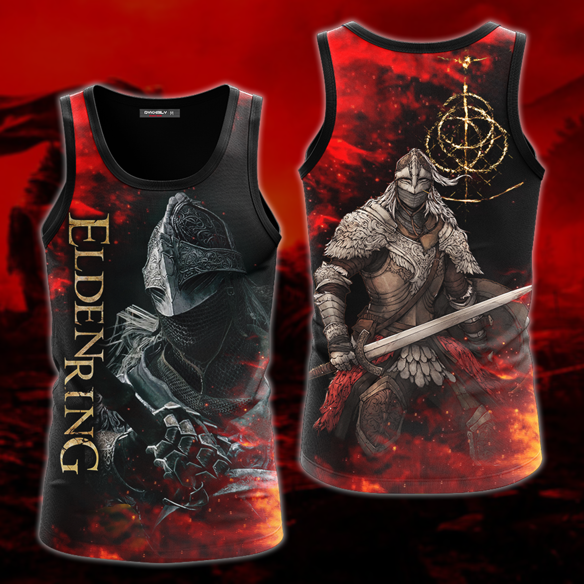 Elden Ring 3D All Over Print T-shirt Tank Top Zip Hoodie Pullover Hoodie Hawaiian Shirt Beach Shorts Jogger Tank Top S