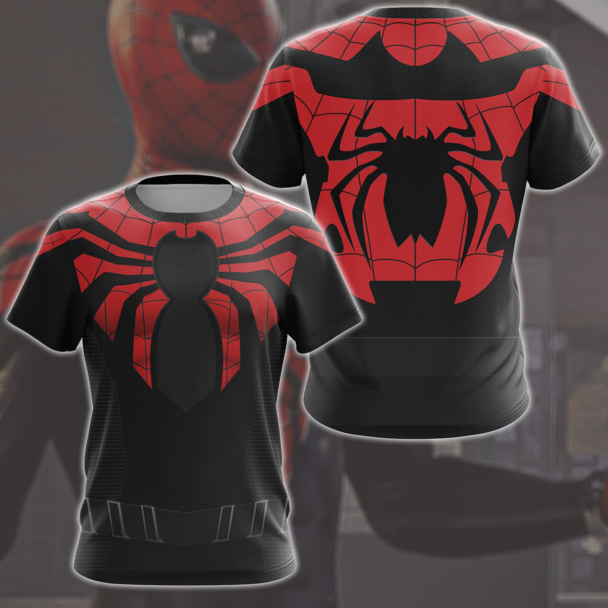 Spider-Man 2 Peter Parker Superior Suit Cosplay Video Game All Over Printed T-shirt Tank Top Zip Hoodie Pullover Hoodie Hawaiian Shirt Beach Shorts Joggers 1 T-shirt S